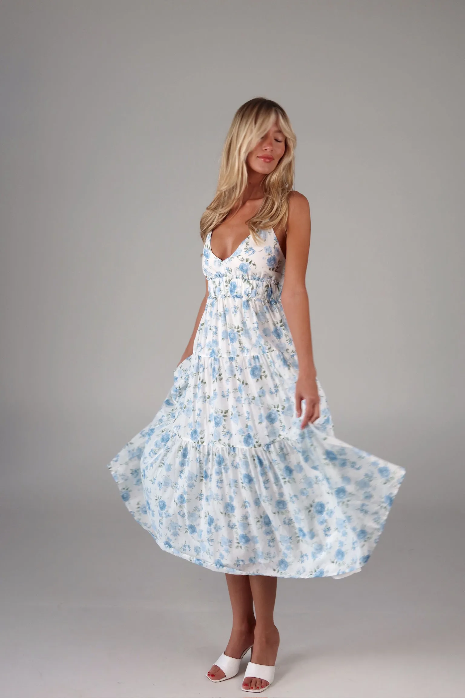 Adreanna Floral Midi Dress