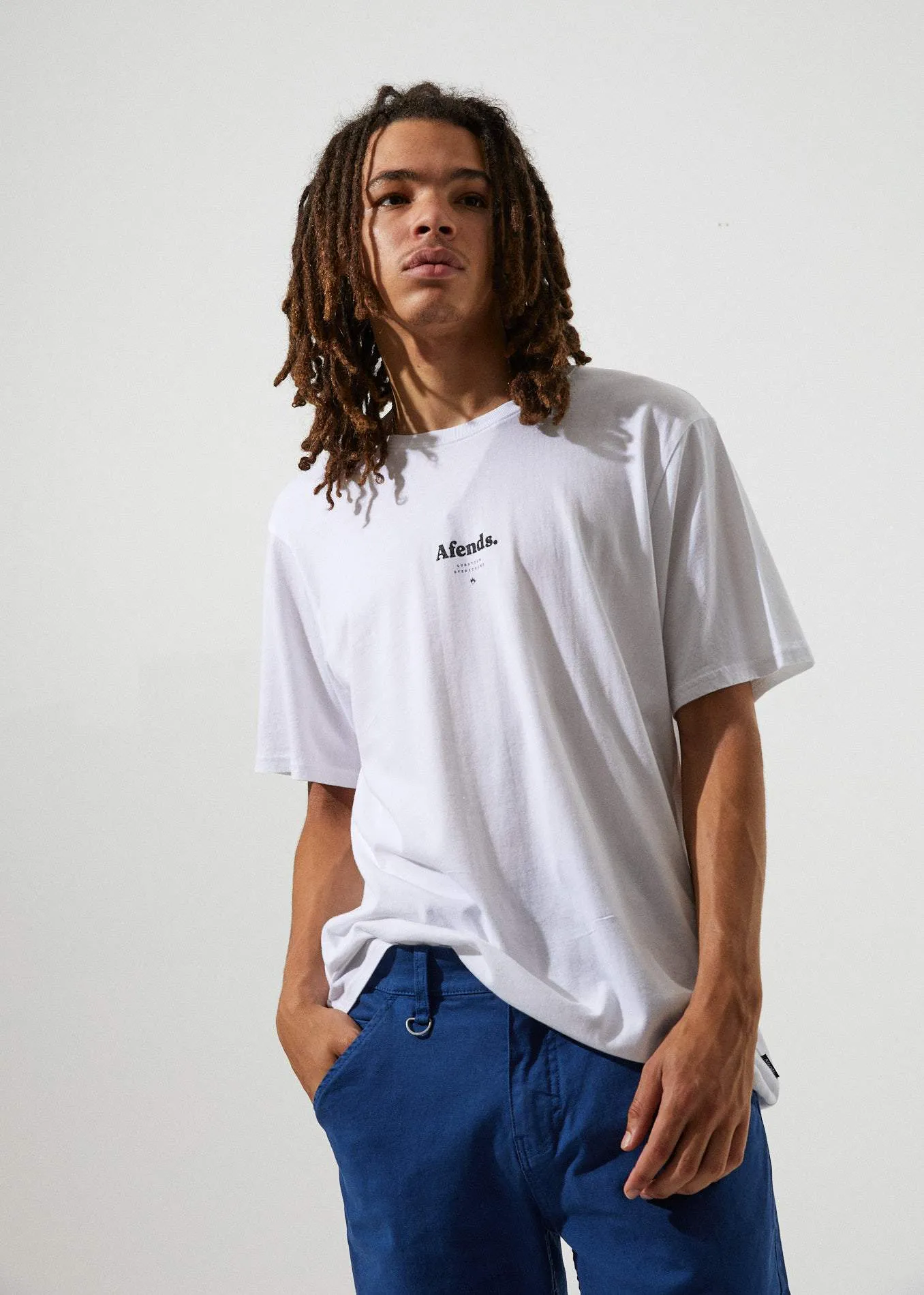 Afends Mens Distorted  - Standard Fit Tee
