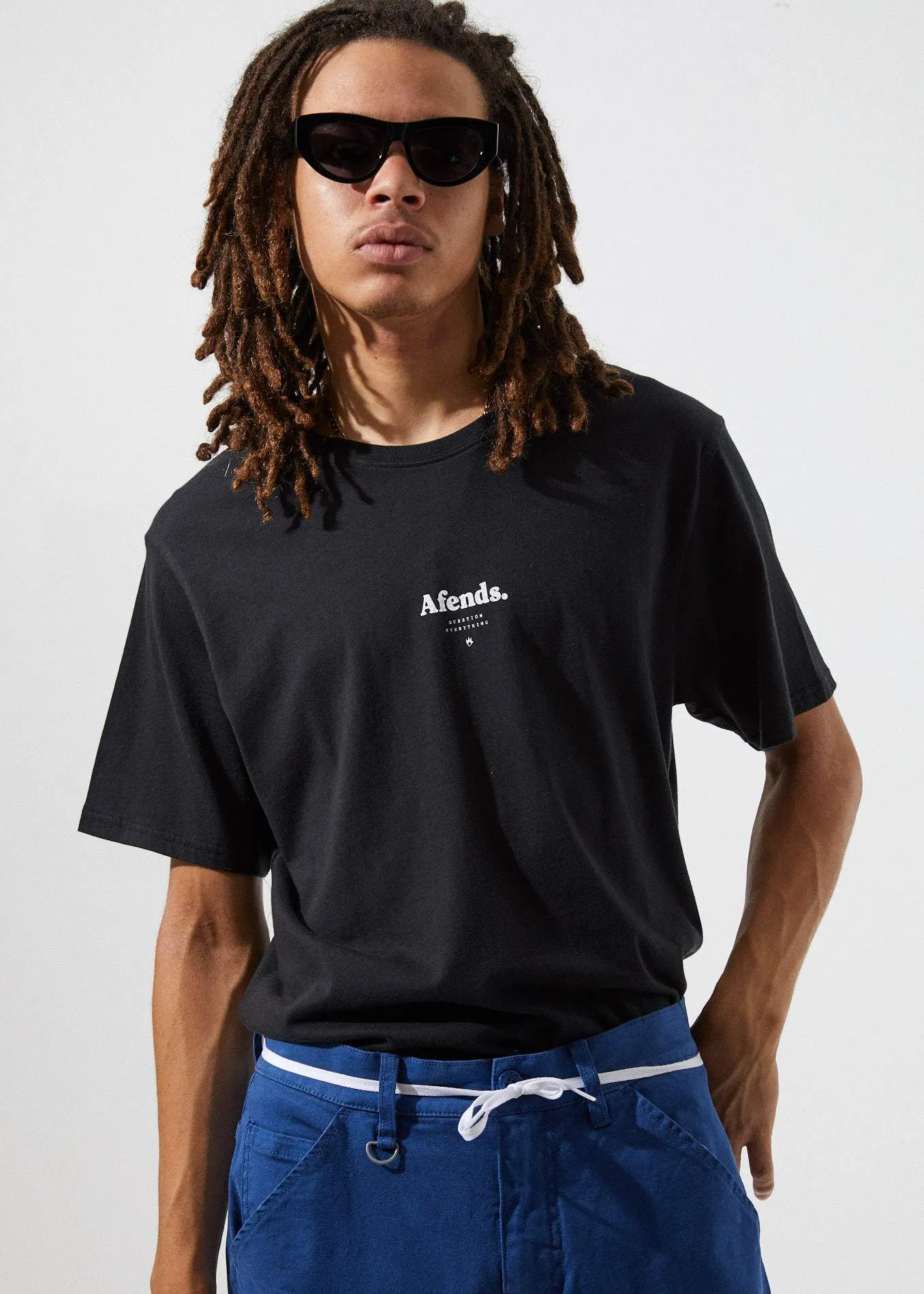 Afends Mens Distorted  - Standard Fit Tee