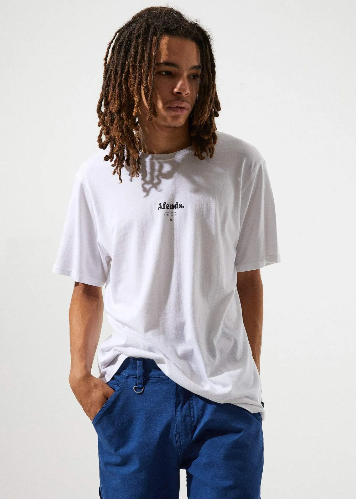 Afends Mens Distorted  - Standard Fit Tee