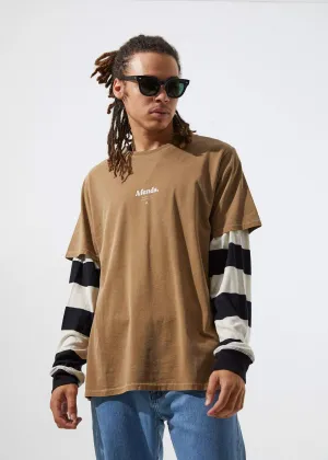 Afends Mens Distorted  - Standard Fit Tee