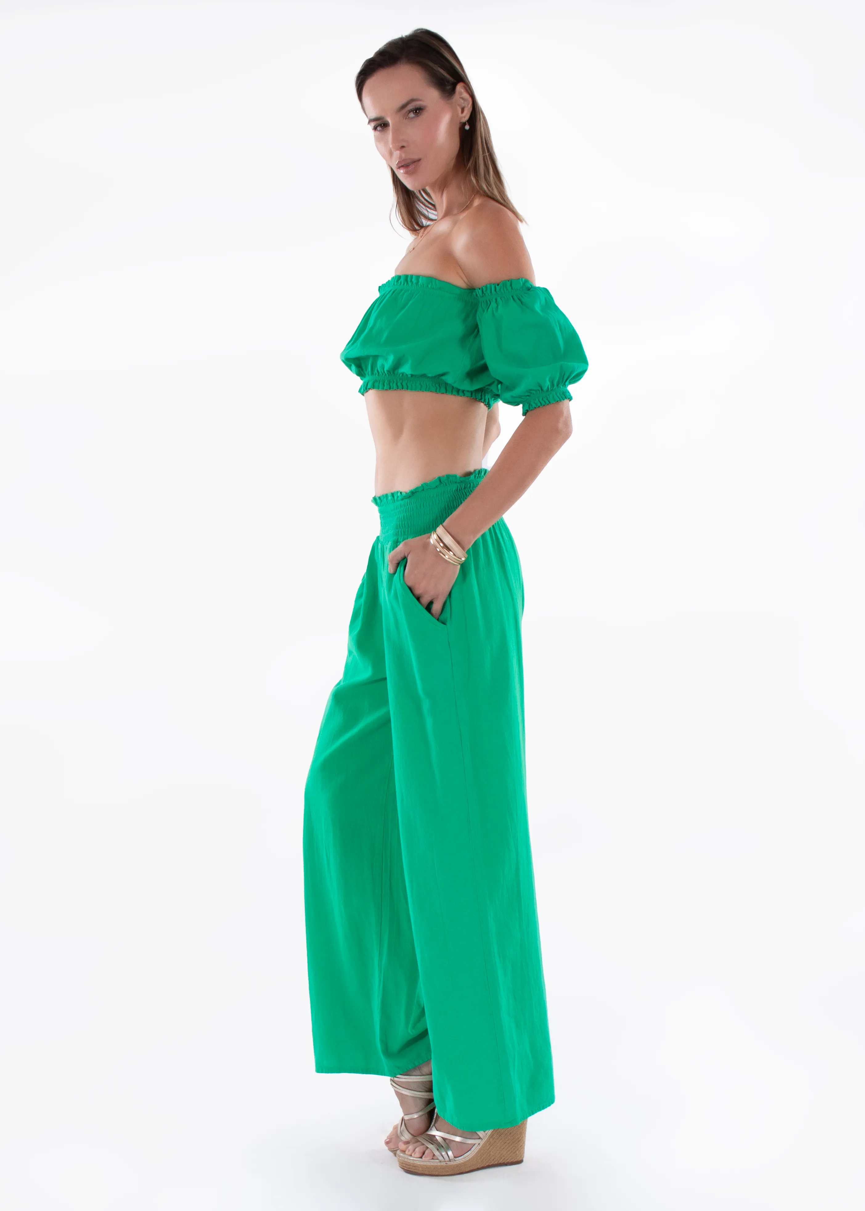 'Ayla' Puffed Sleeve Top