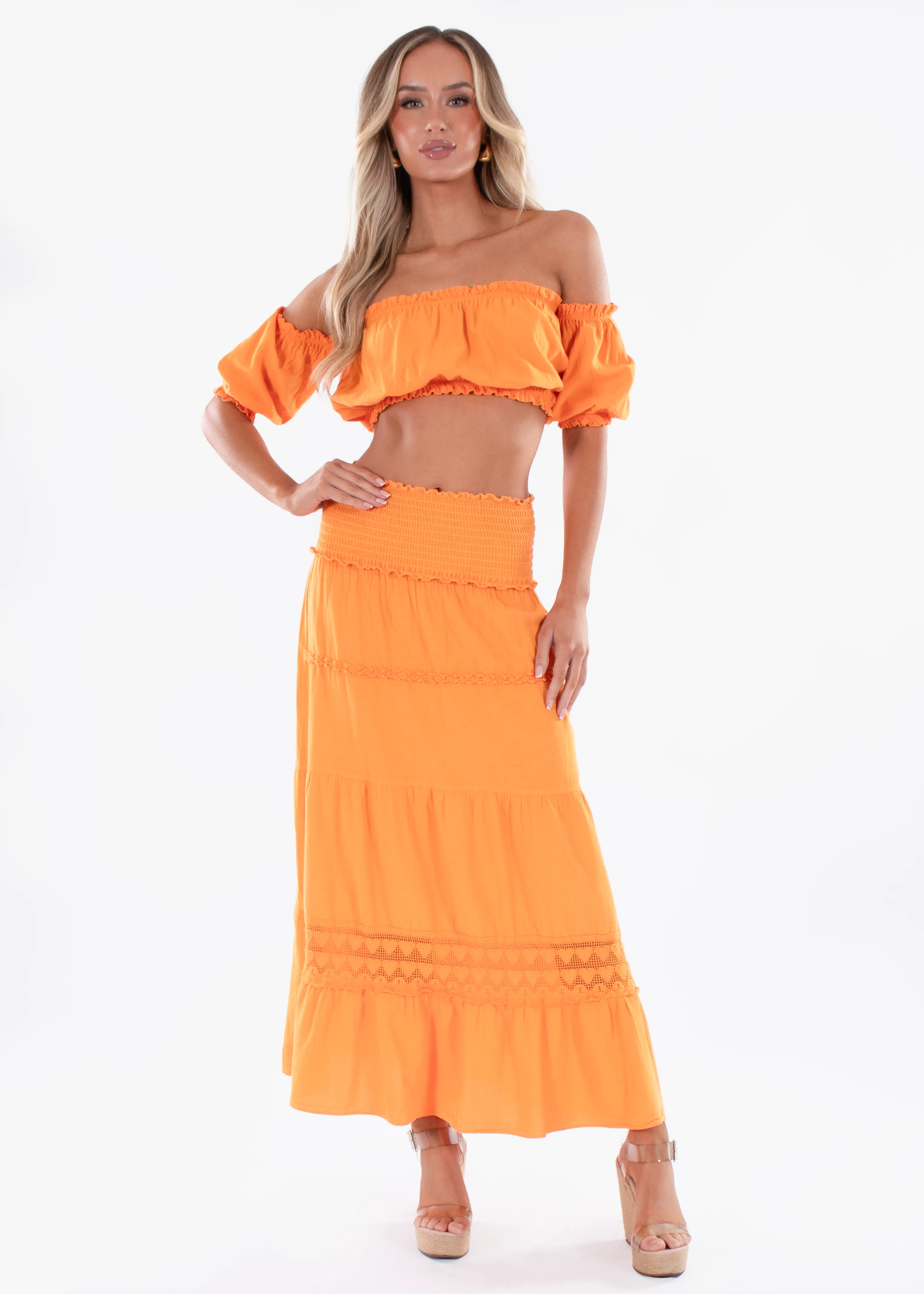 'Ayla' Puffed Sleeve Top