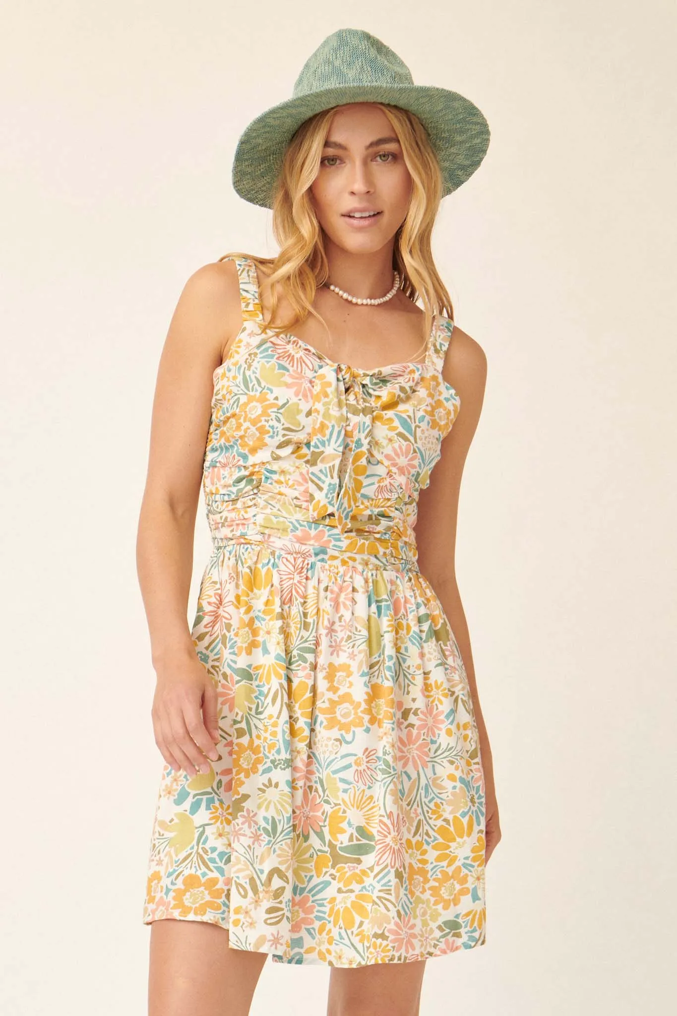 Blossom and Bloom Ruched Floral Sundress