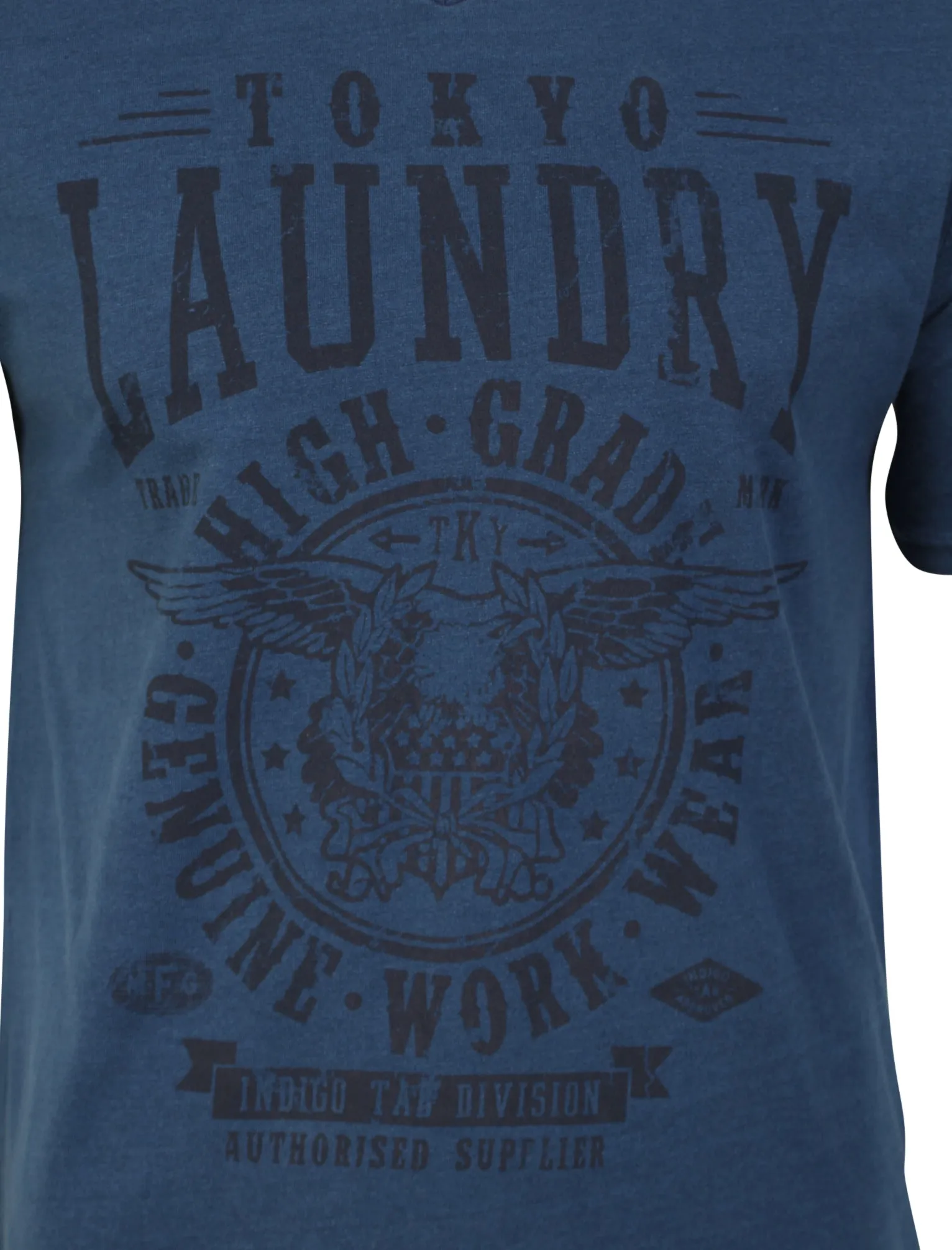 Brander T-shirt in Light Indigo - Tokyo Laundry