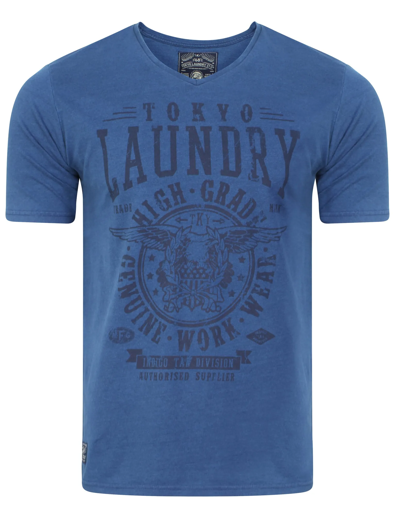 Brander T-shirt in Light Indigo - Tokyo Laundry