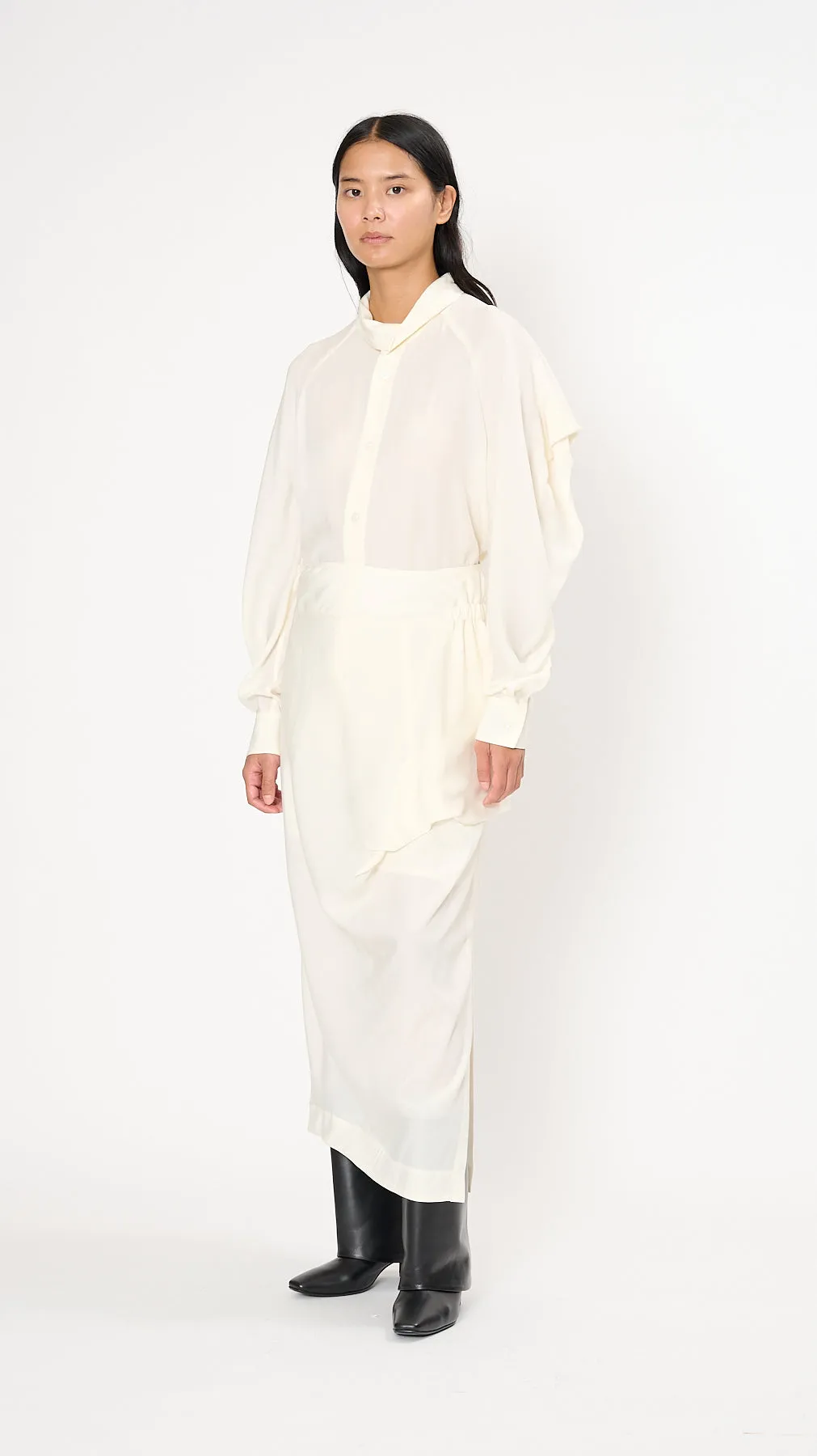 Canopy Smooth Skirt in Off-White