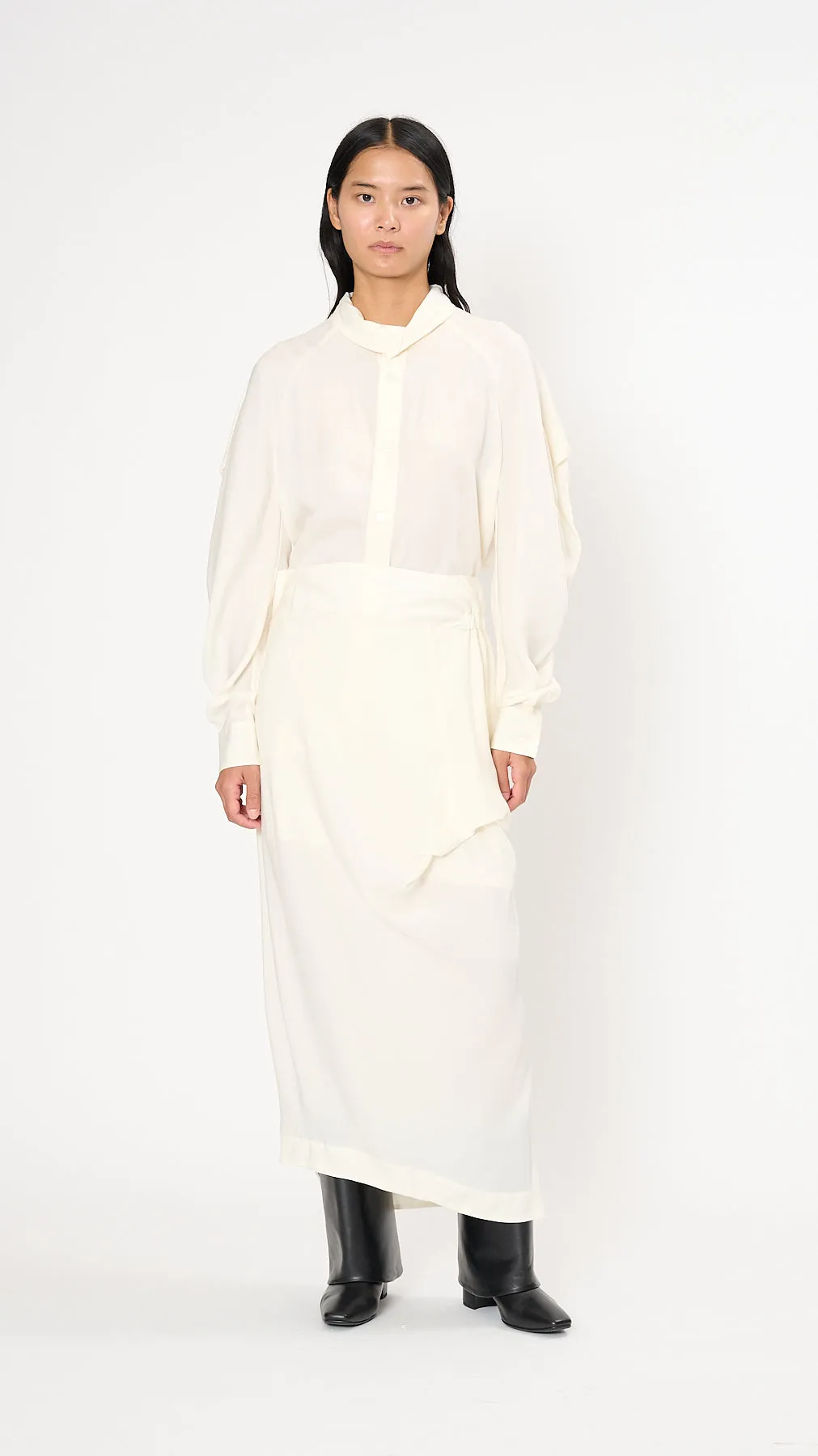 Canopy Smooth Skirt in Off-White