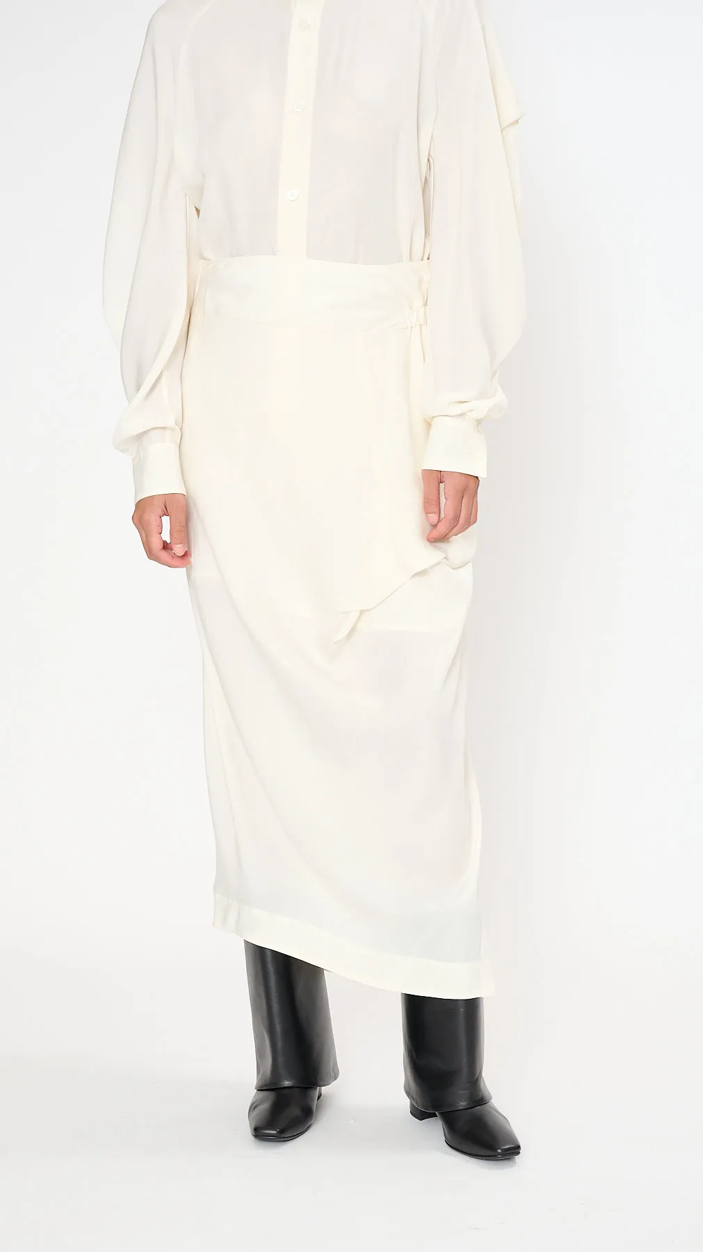 Canopy Smooth Skirt in Off-White