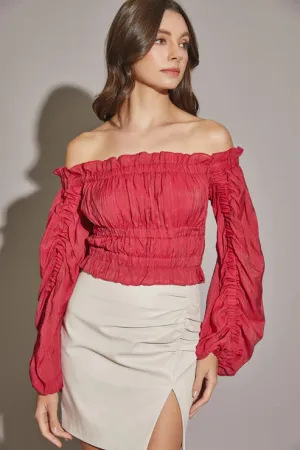 CATHERINE BLOUSE - RED