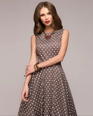 ellazhu Women's Summer Floral Print Cross CrewNeck Dress Bohemian Flowy Long Maxi Dresses DR03