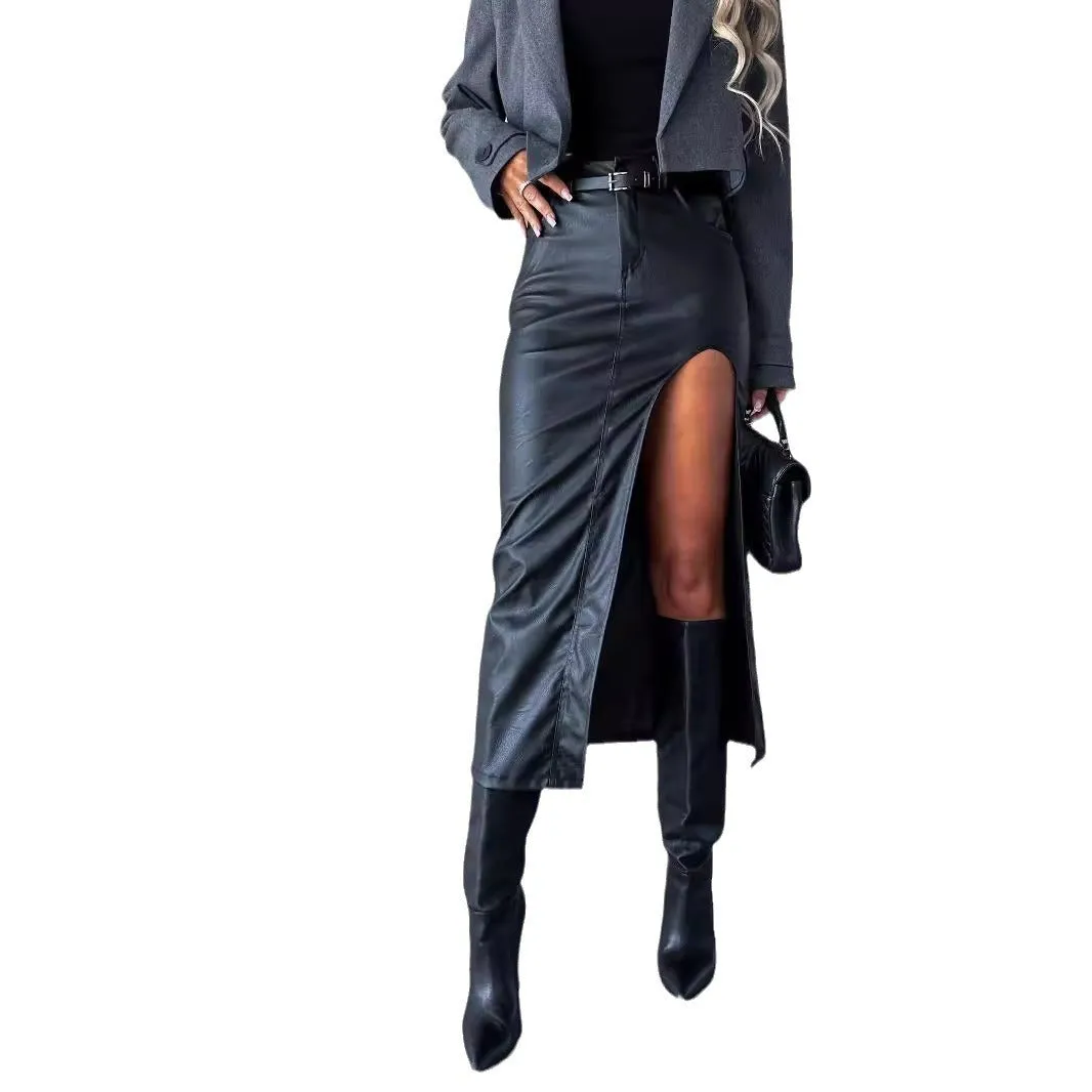 Fashion High Slit Skirt