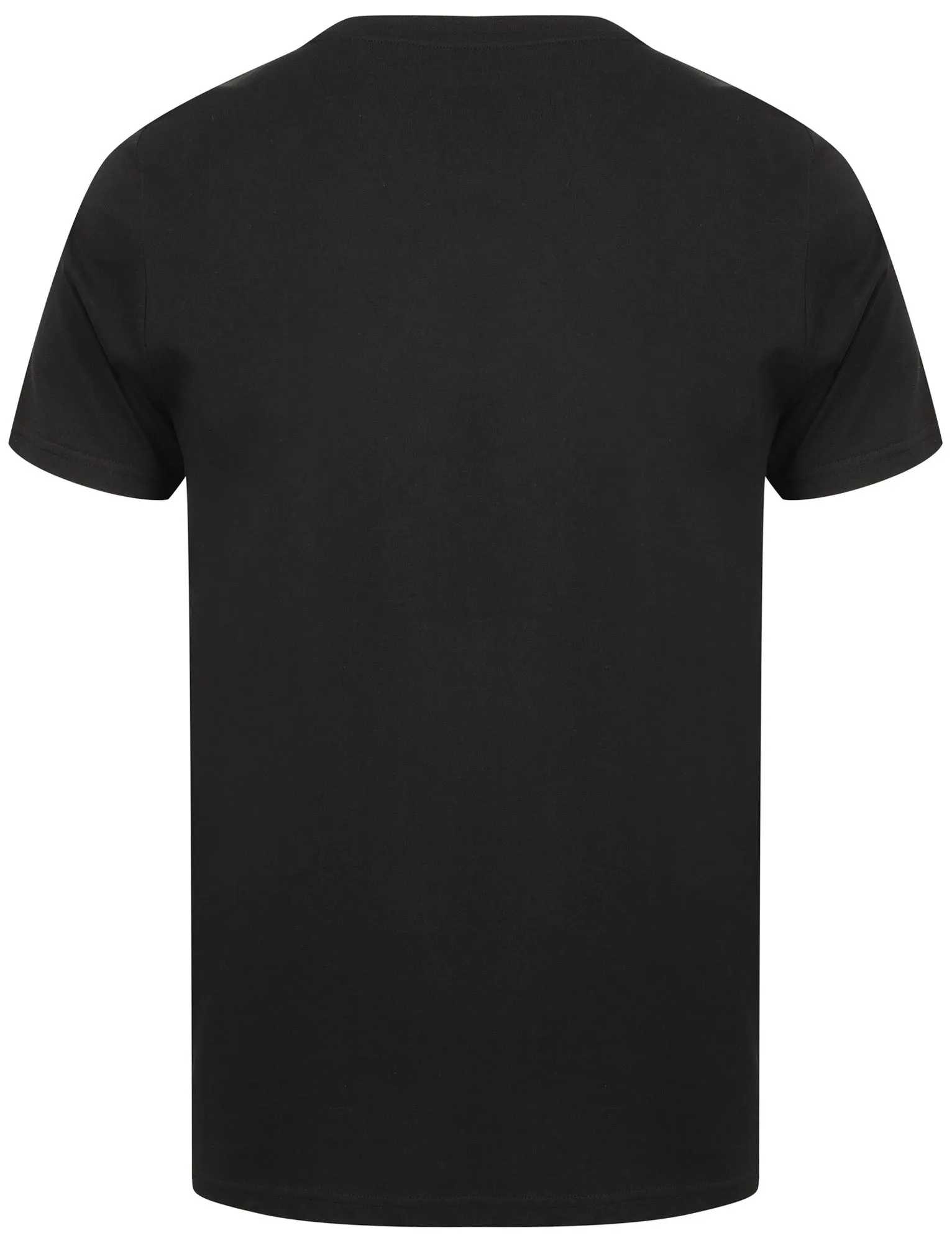 Festival Motif Cotton Crew Neck T-Shirt In Jet Black - Tokyo Laundry