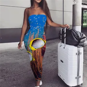 Fish Dress Women Fishinger Vestido Sexy Animal Sundress Tropical 3d Print