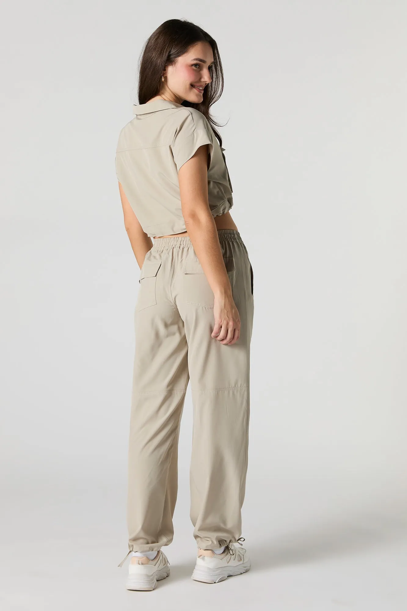 Flowy Self Tie Hem Jogger