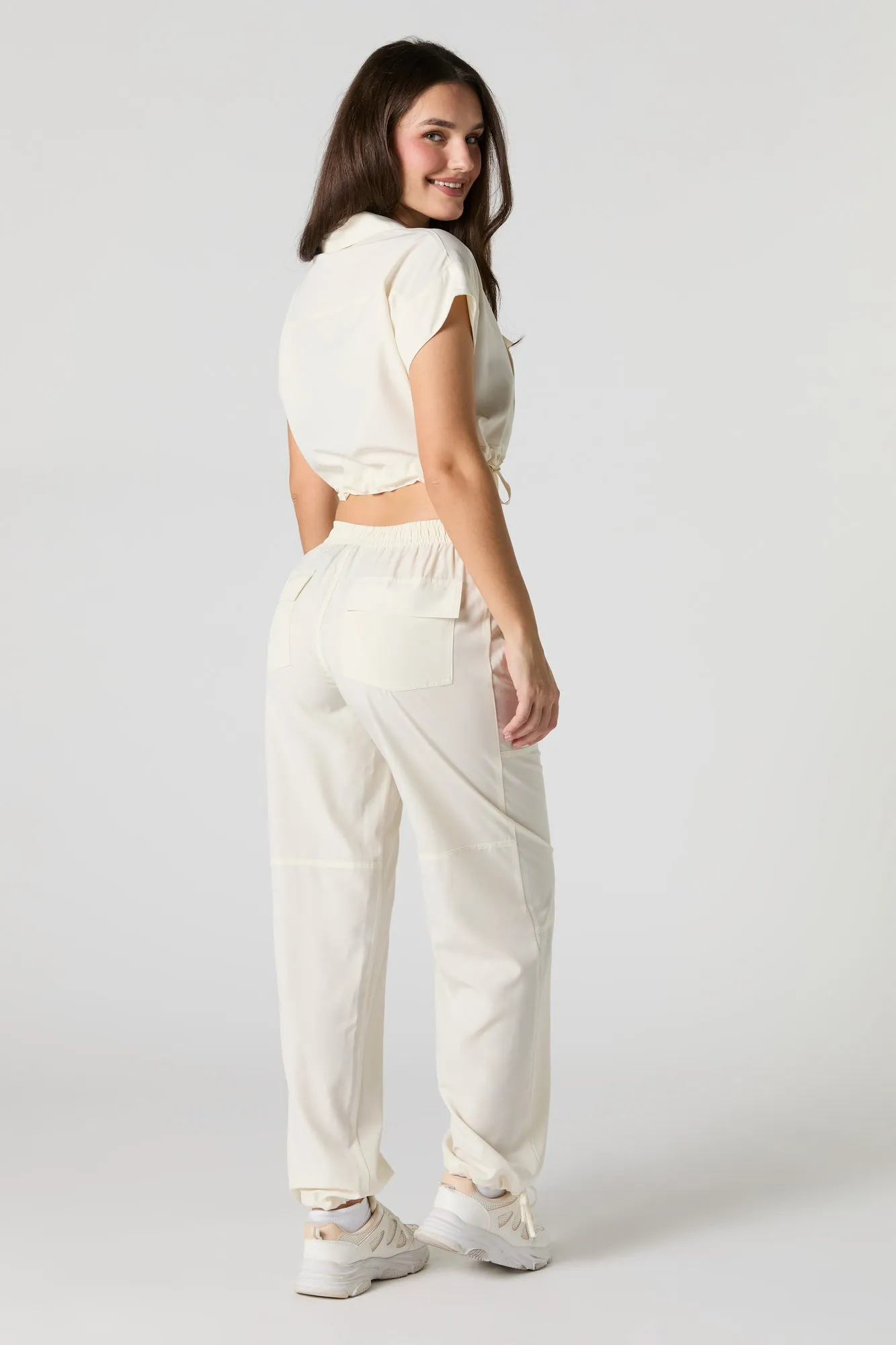 Flowy Self Tie Hem Jogger