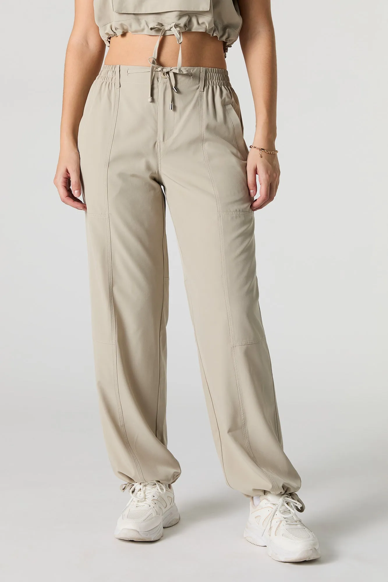 Flowy Self Tie Hem Jogger
