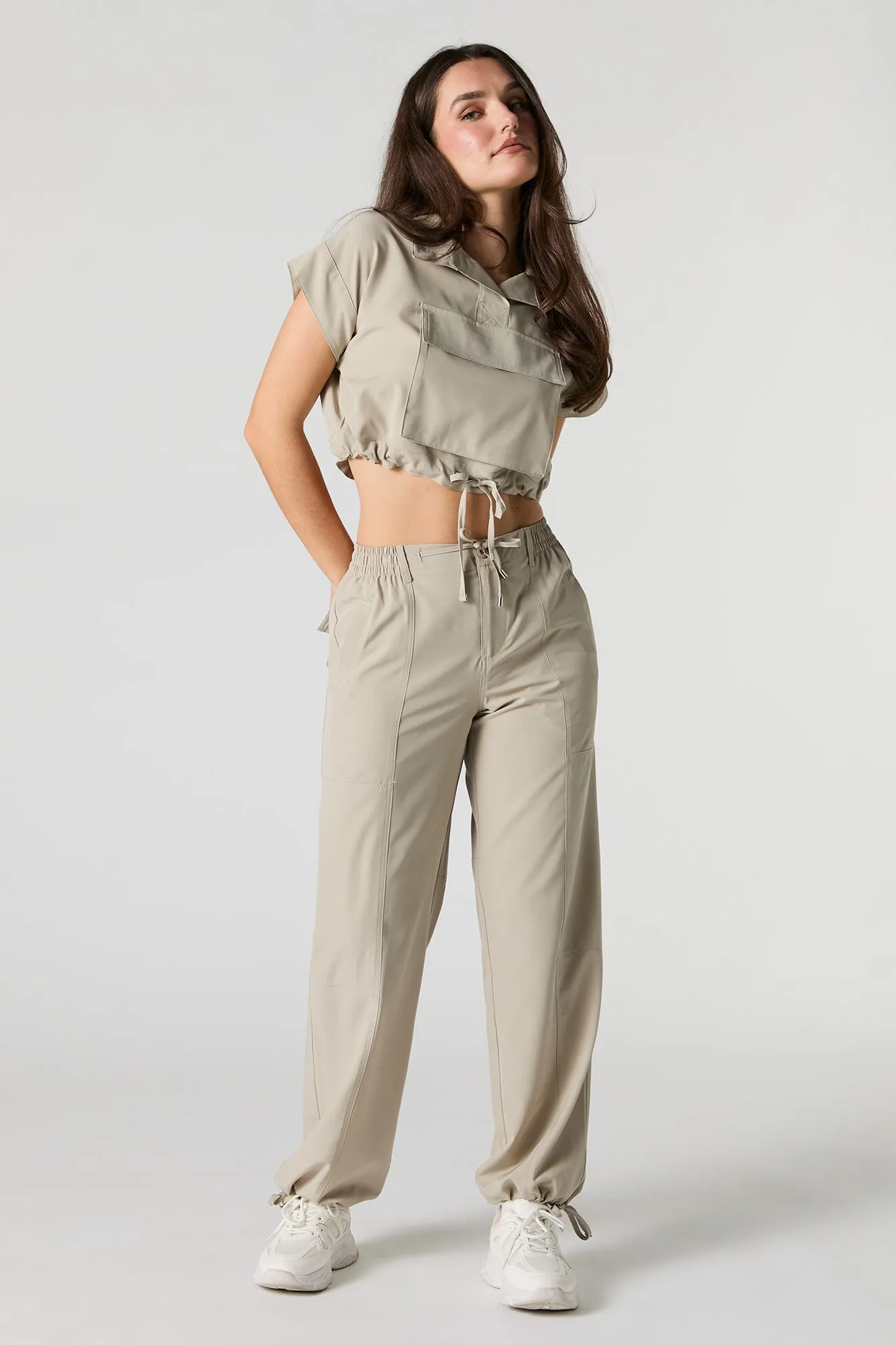 Flowy Self Tie Hem Jogger