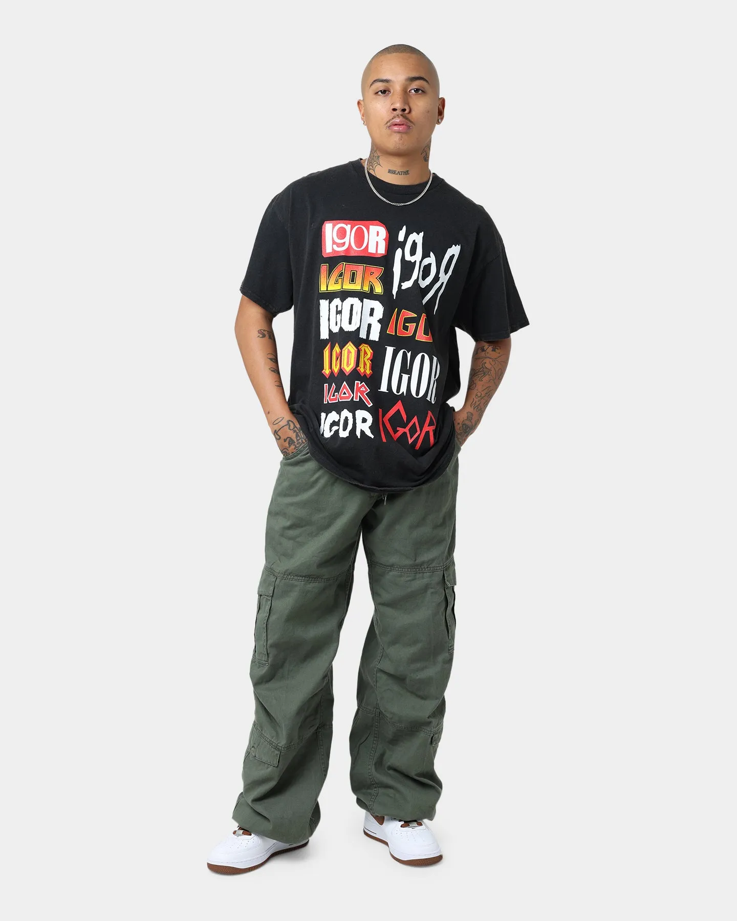 Goat Crew Igor Metal Logo T-Shirt Black Wash