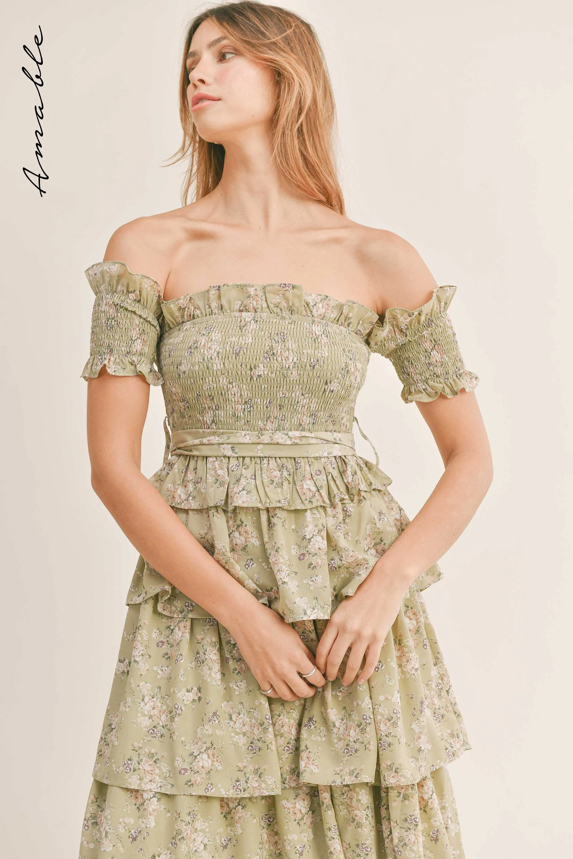 HAYLEY OFF SHOULDER MAXI DRESS