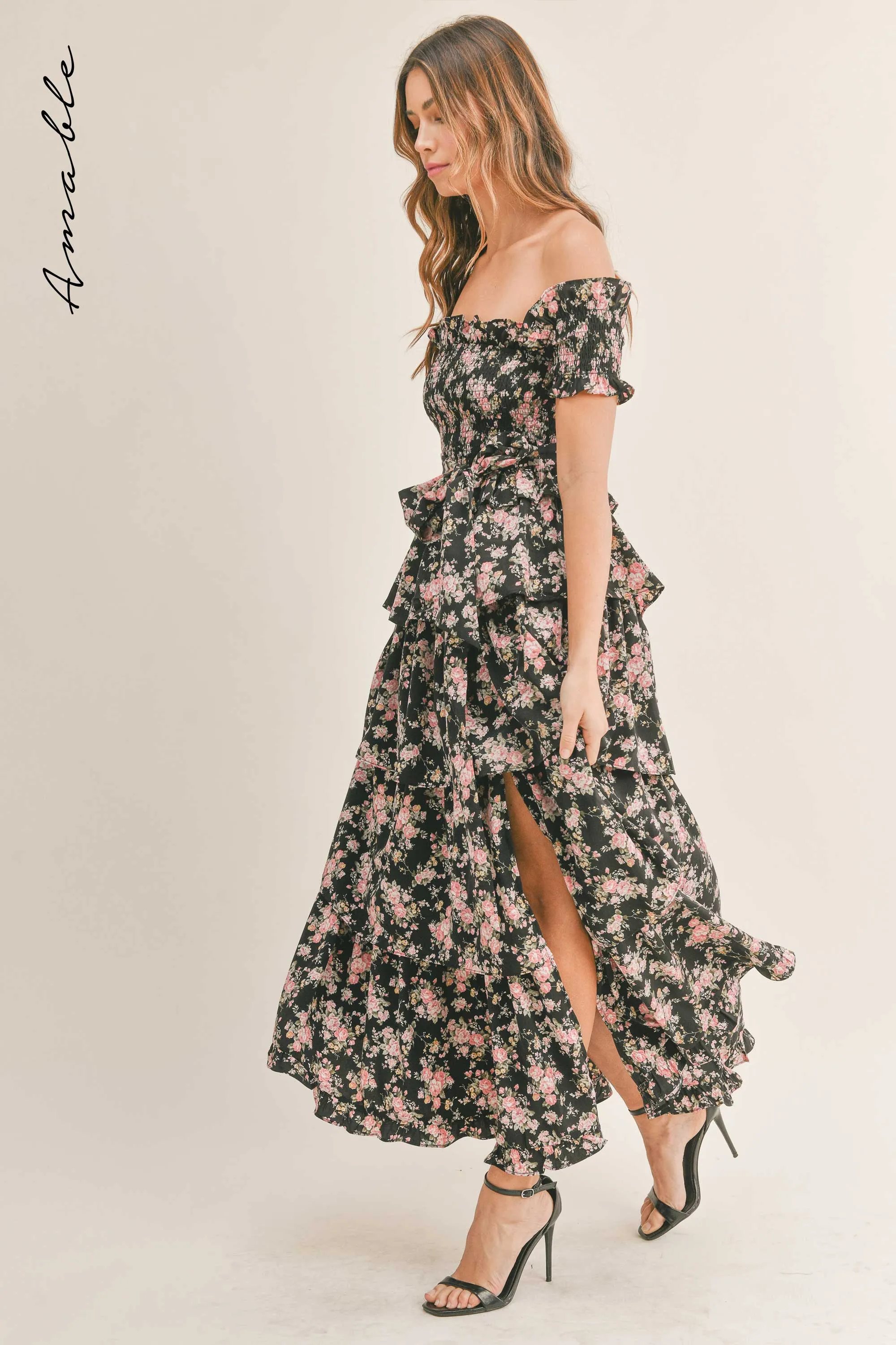 HAYLEY OFF SHOULDER MAXI DRESS