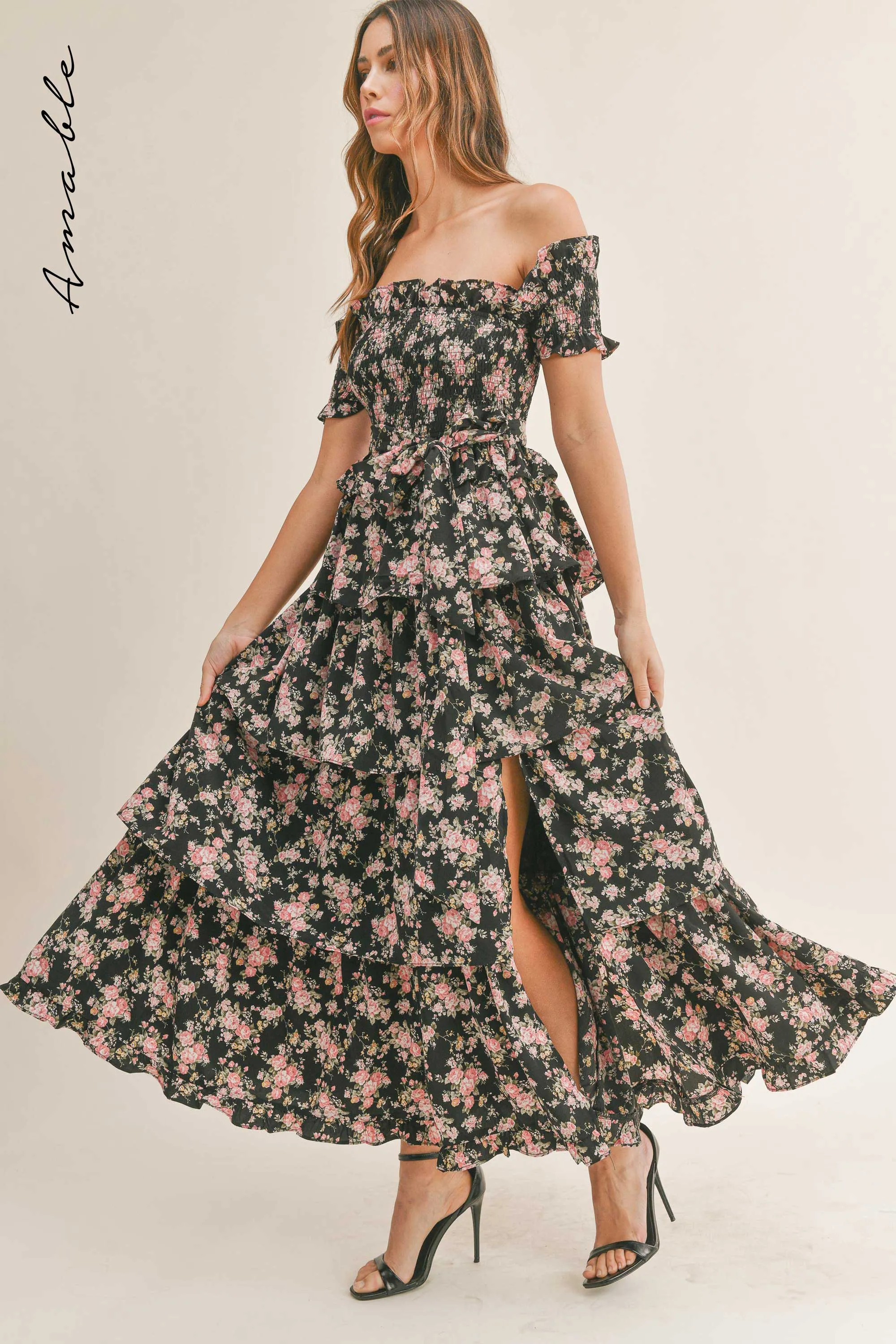 HAYLEY OFF SHOULDER MAXI DRESS