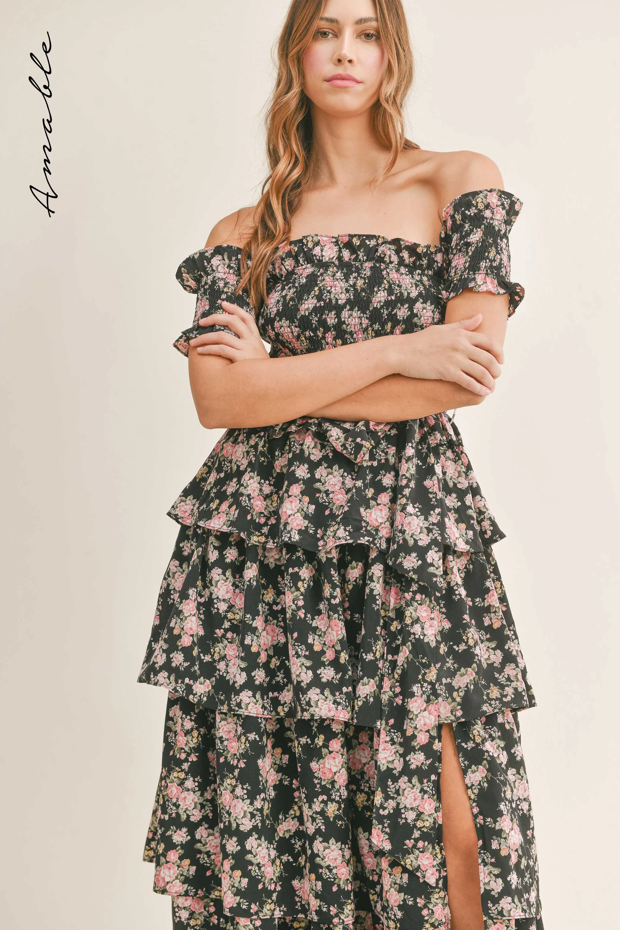 HAYLEY OFF SHOULDER MAXI DRESS