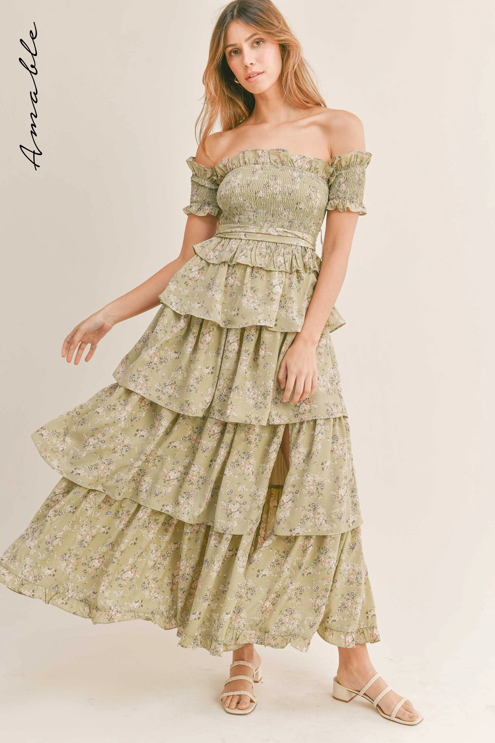 HAYLEY OFF SHOULDER MAXI DRESS