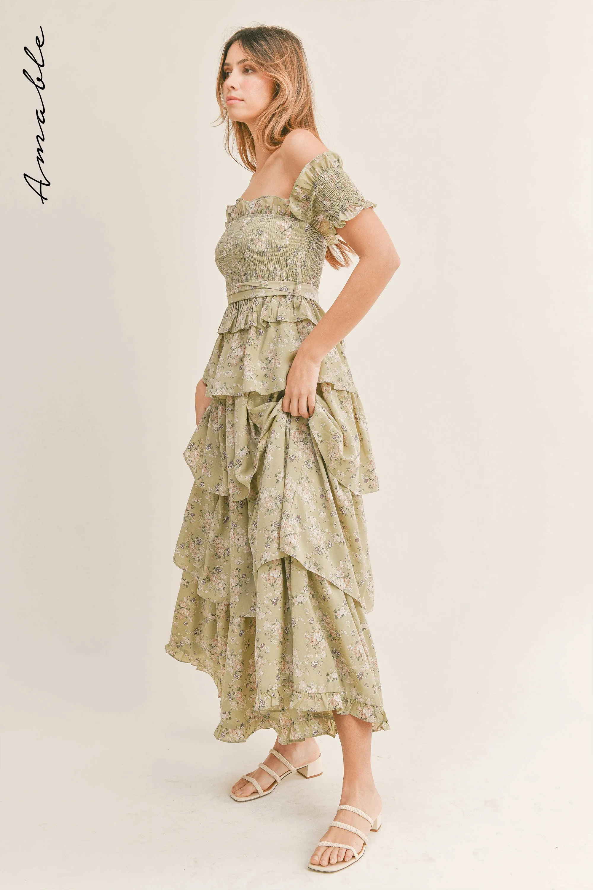 HAYLEY OFF SHOULDER MAXI DRESS