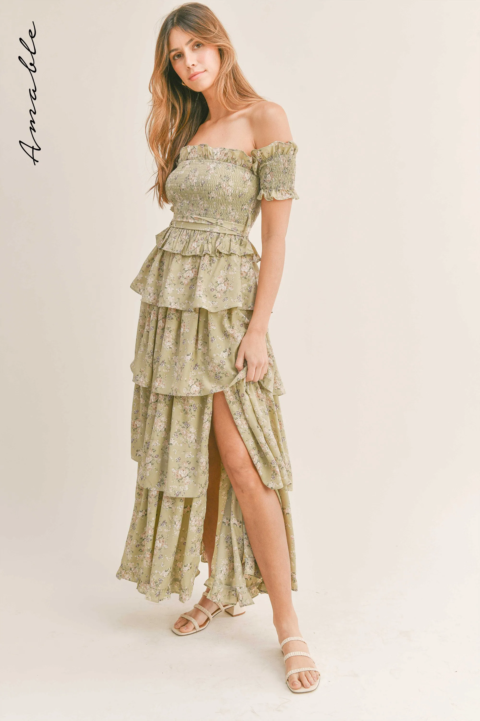 HAYLEY OFF SHOULDER MAXI DRESS