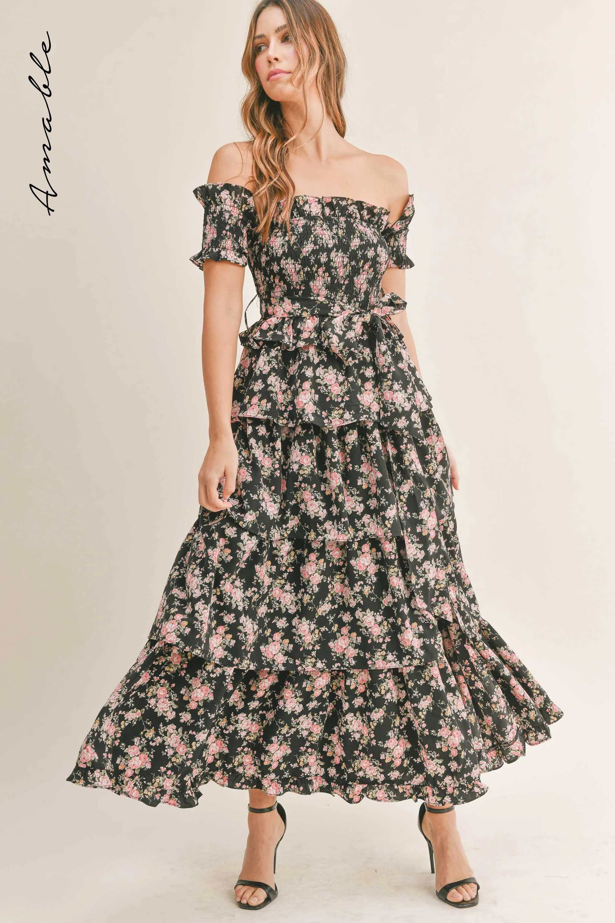HAYLEY OFF SHOULDER MAXI DRESS
