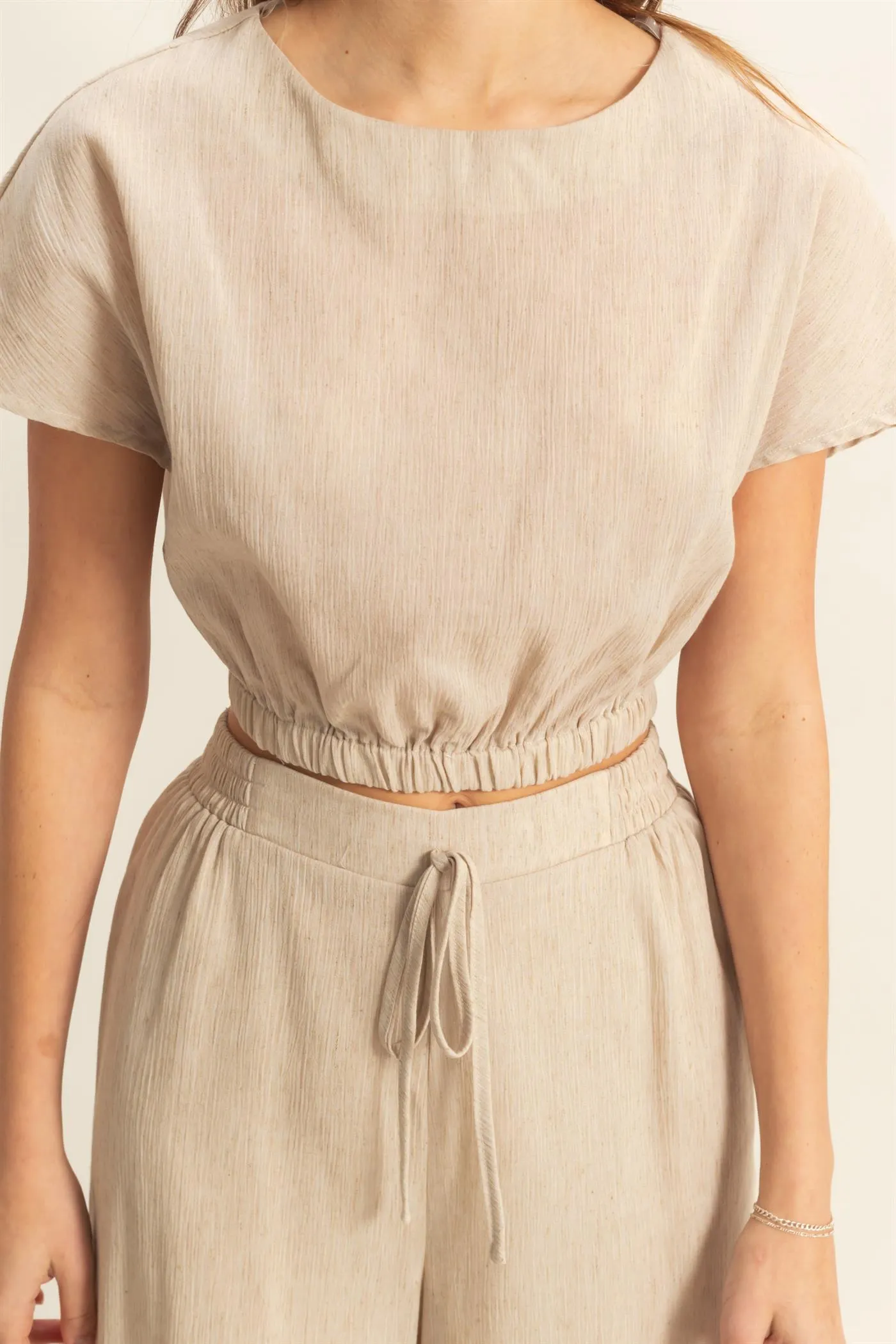 HF25A249-SET-Loose Top And Elasticated Pants Set