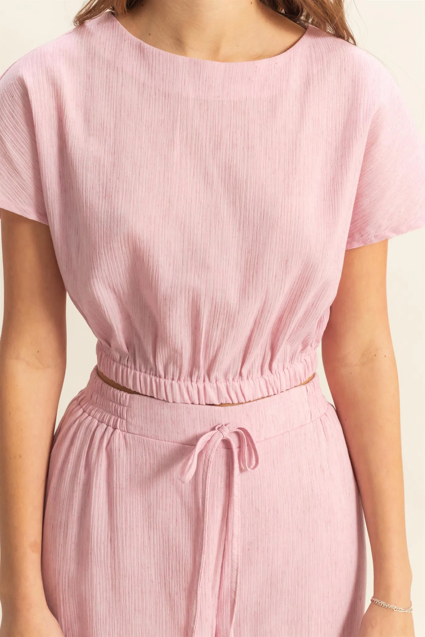HF25A249-SET-Loose Top And Elasticated Pants Set