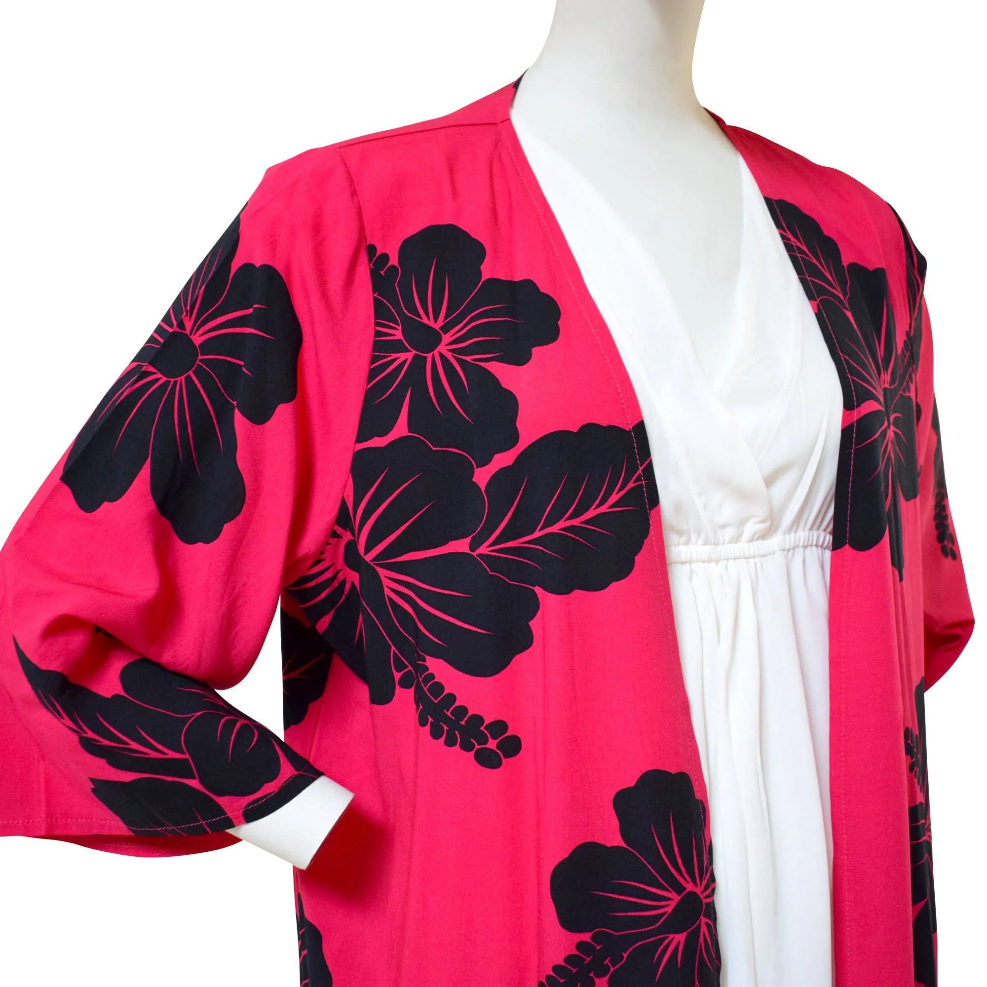 Hibiscus Women's Kimono Cardigan