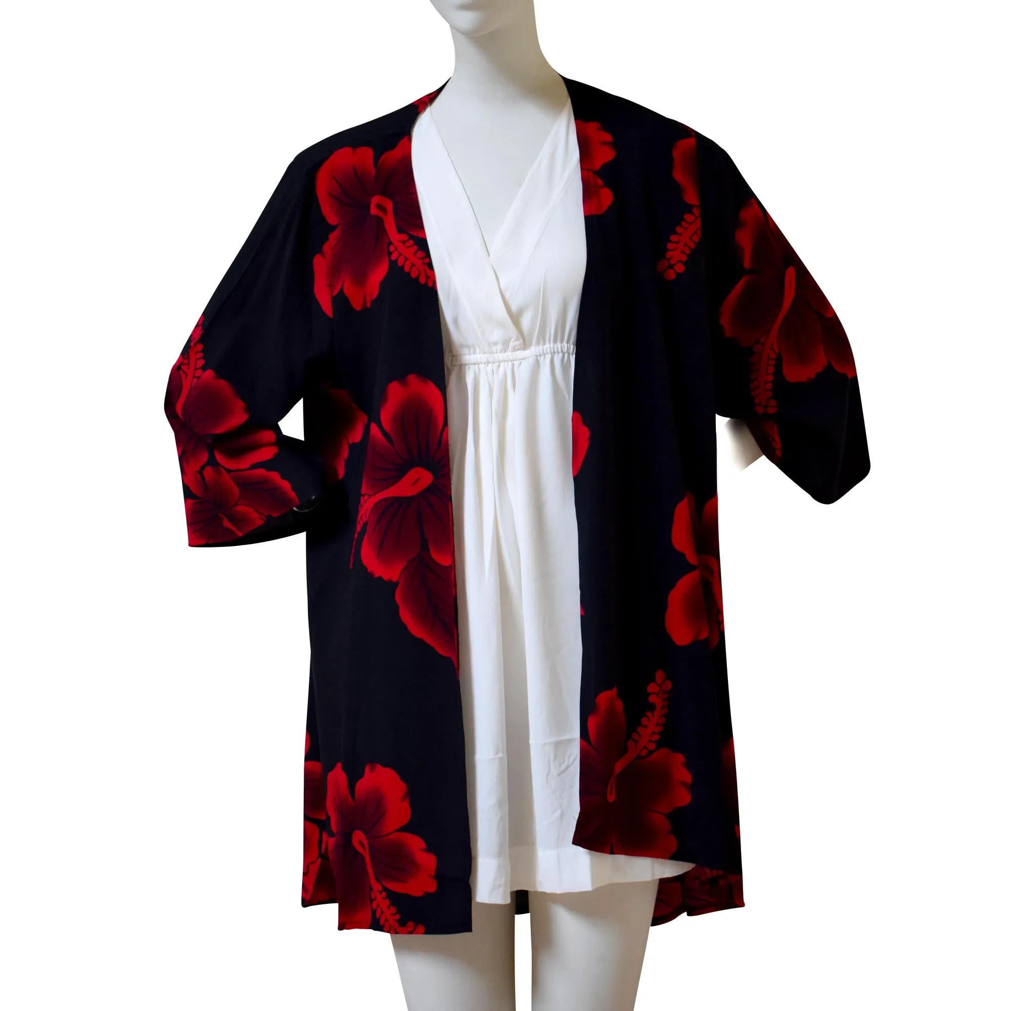 Hibiscus Women's Kimono Cardigan