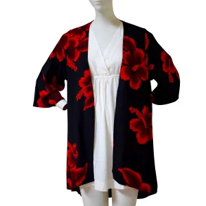 Hibiscus Women's Kimono Cardigan