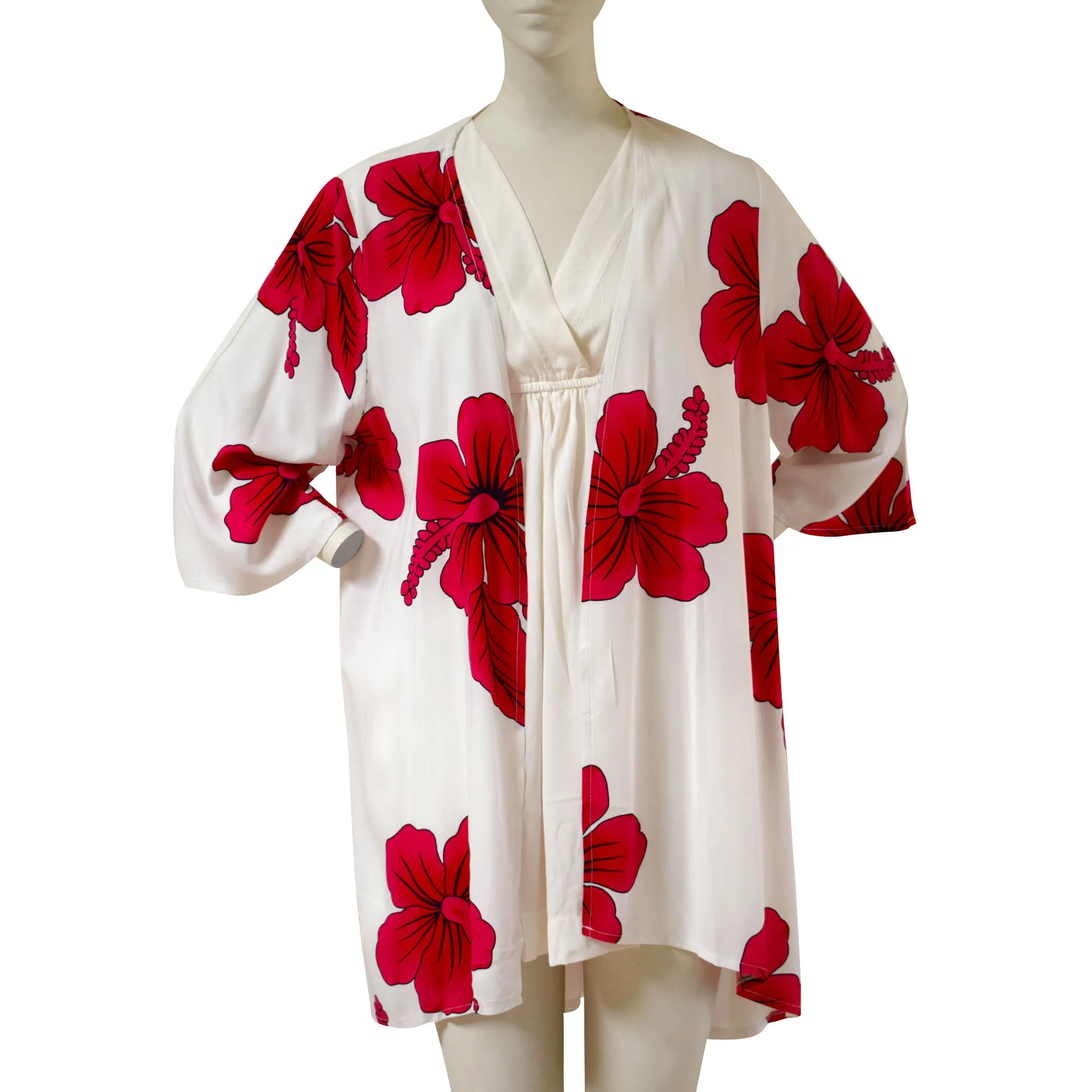Hibiscus Women's Kimono Cardigan