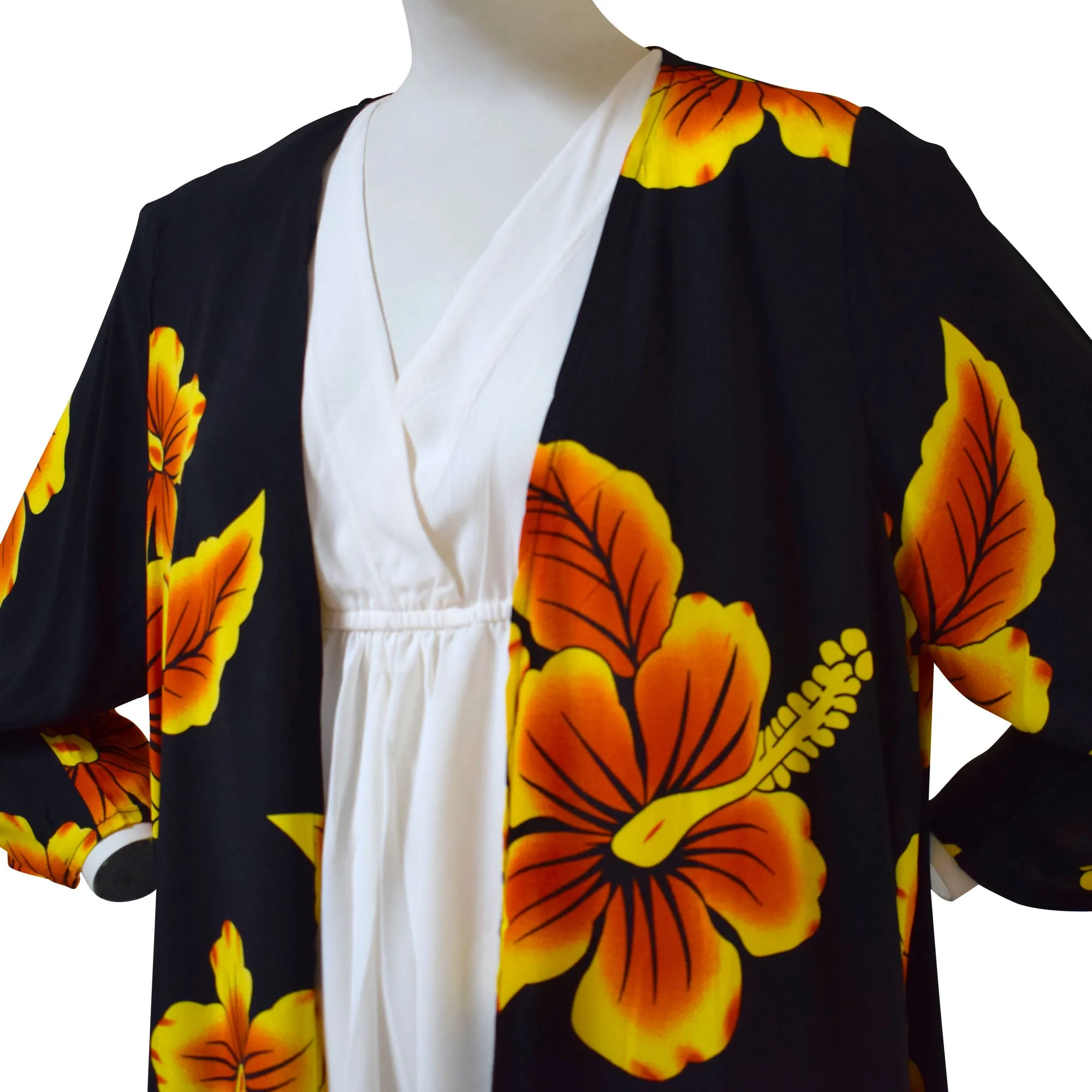 Hibiscus Women's Kimono Cardigan