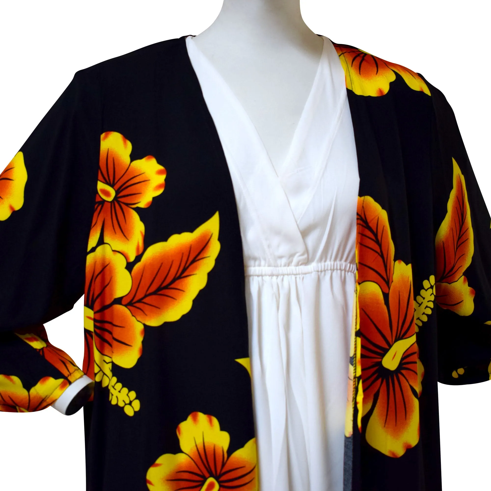 Hibiscus Women's Kimono Cardigan