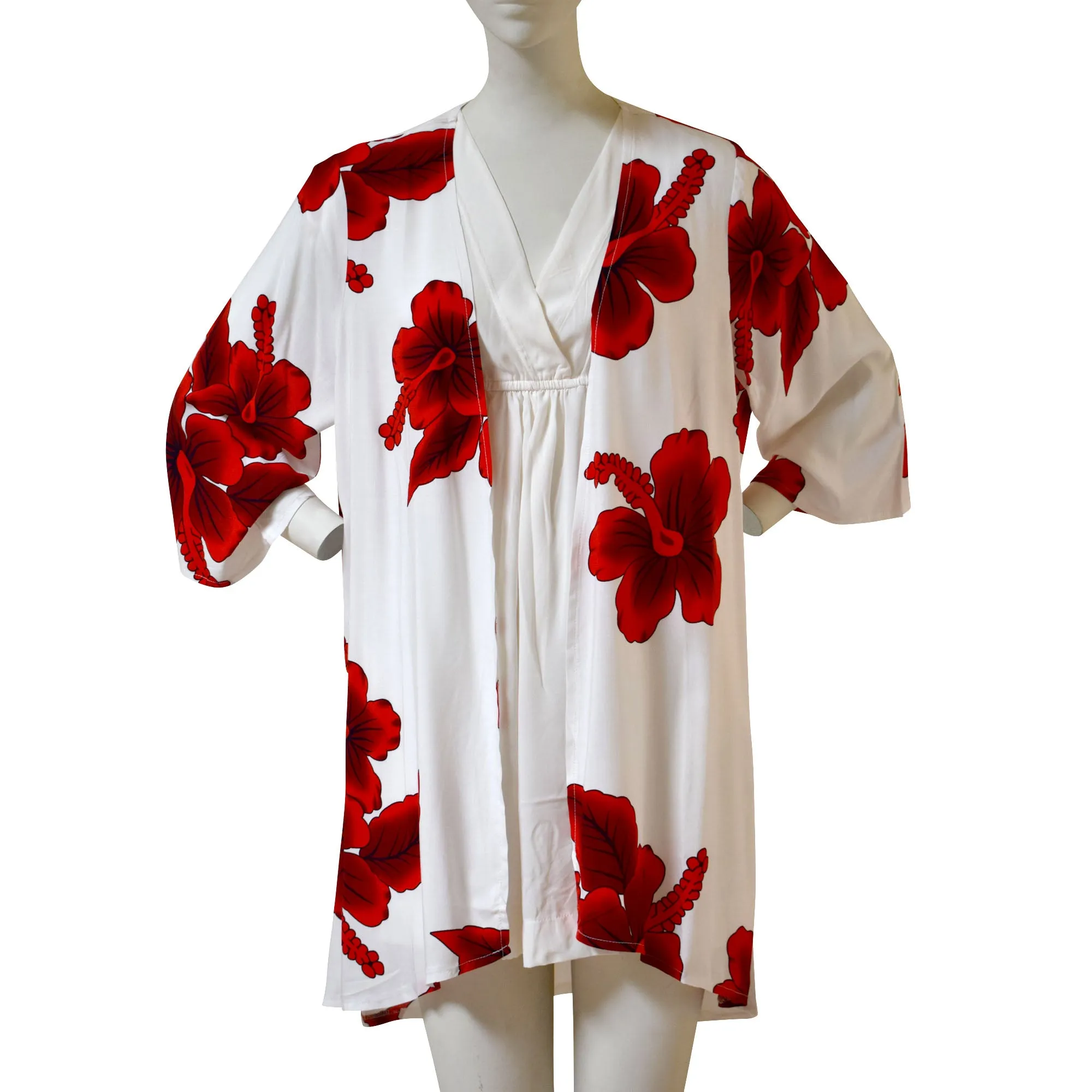 Hibiscus Women's Kimono Cardigan