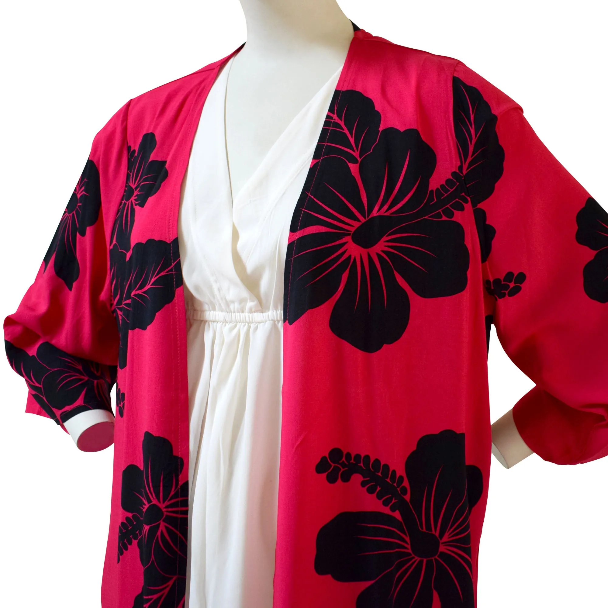 Hibiscus Women's Kimono Cardigan