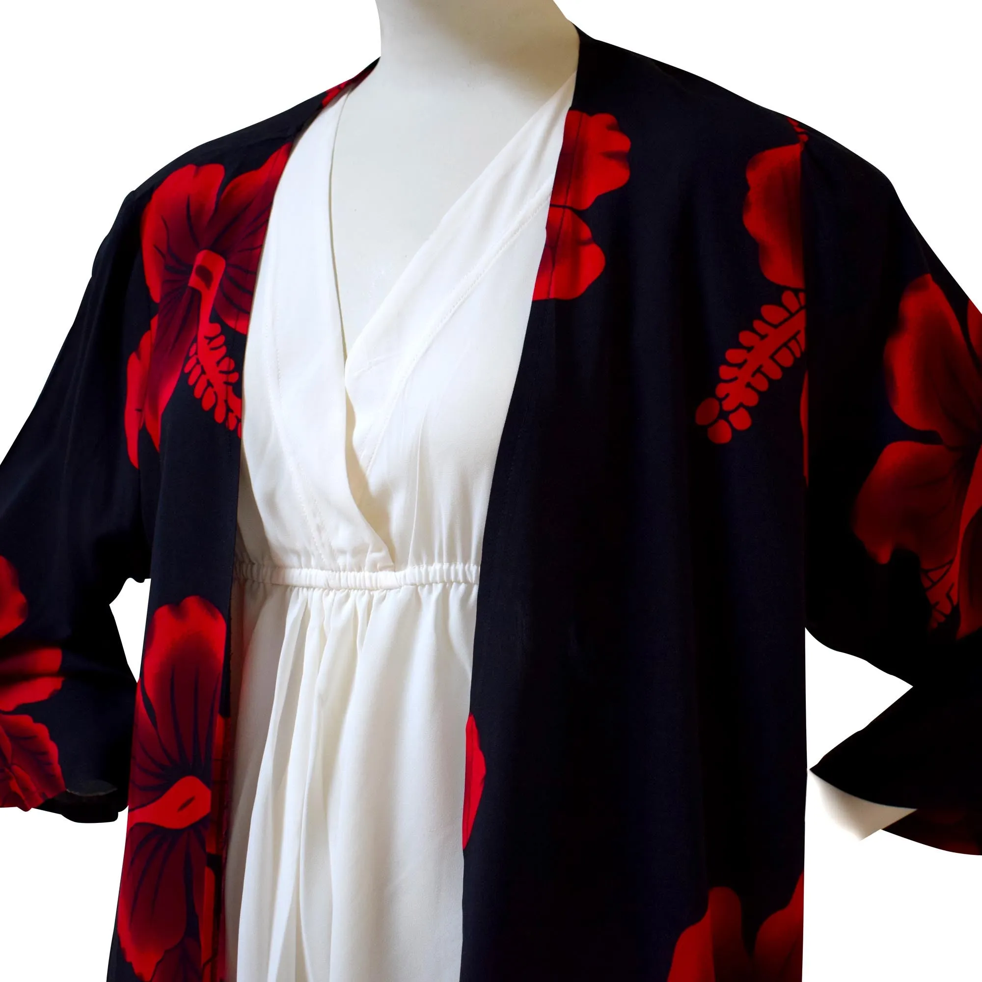 Hibiscus Women's Kimono Cardigan