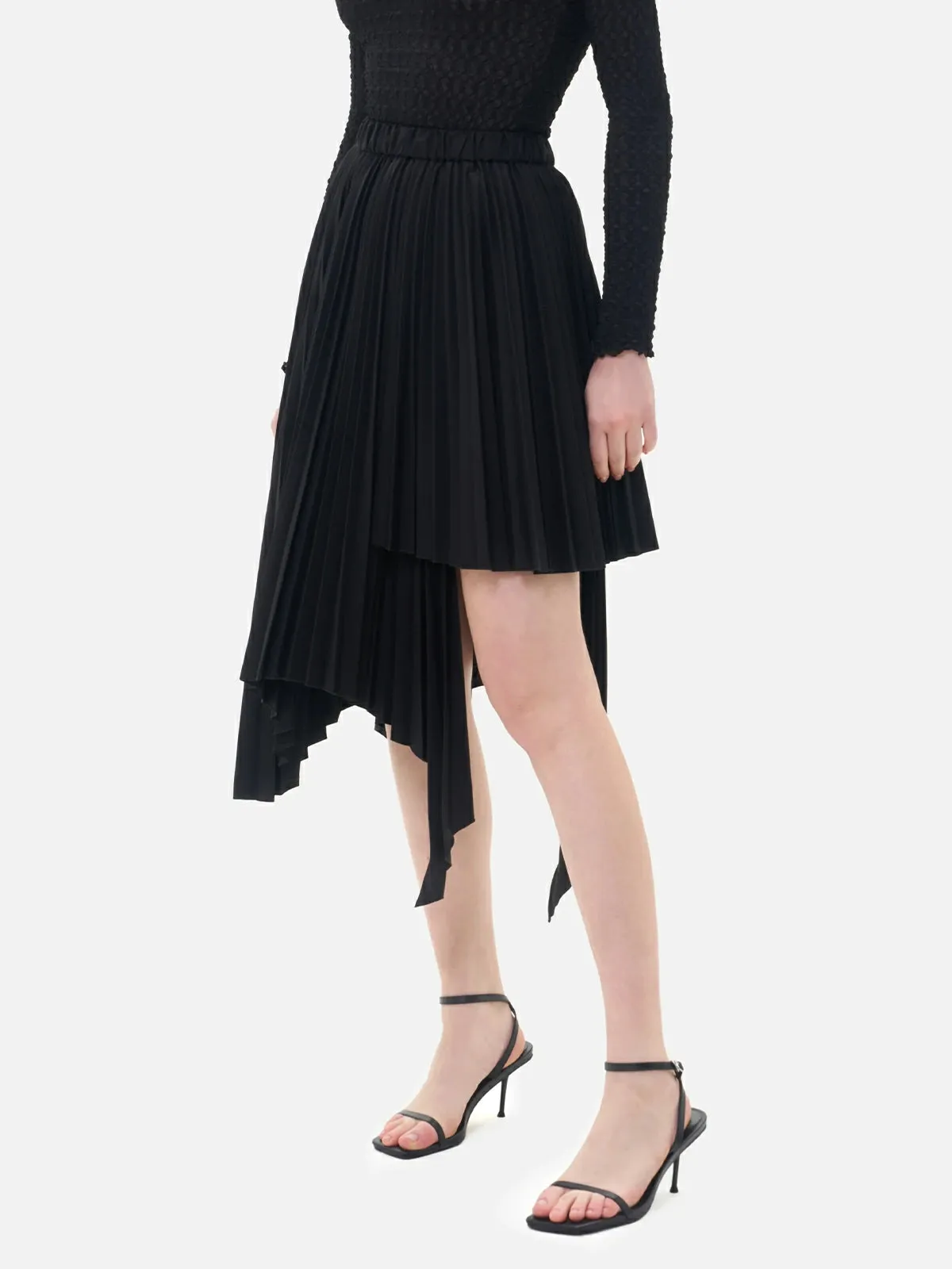 Irregular layered Pleats Skirt