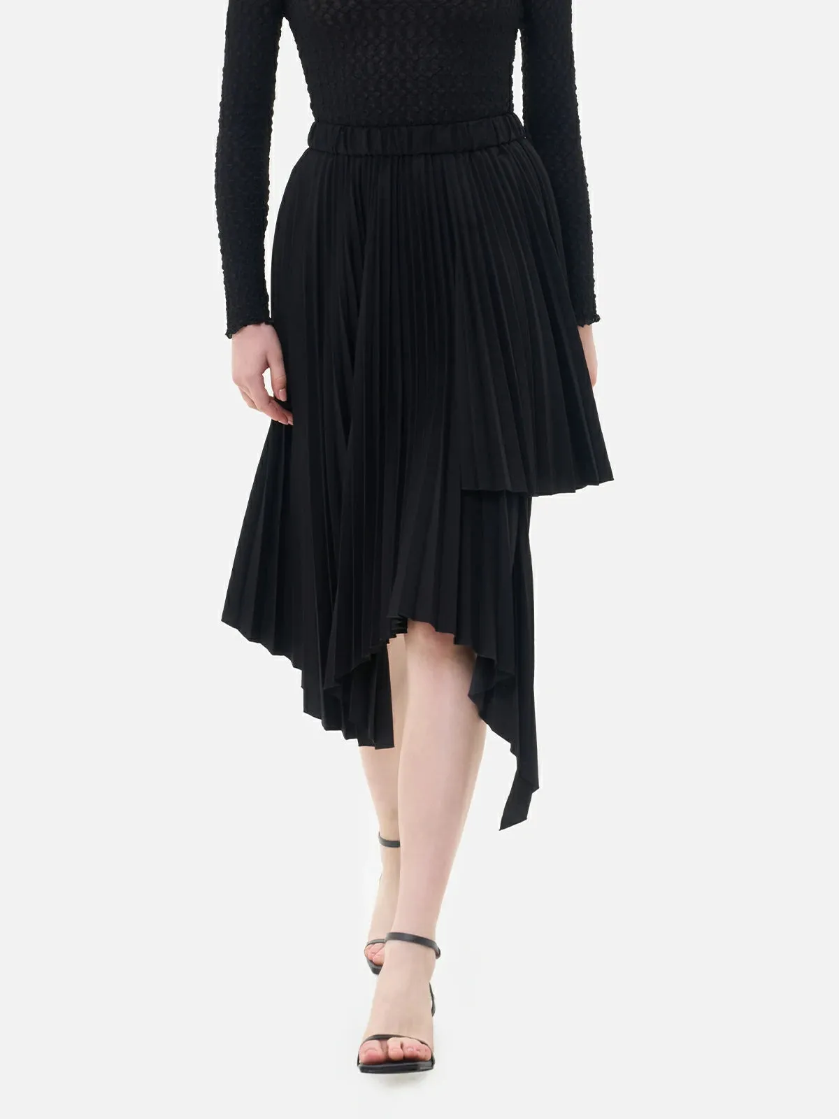 Irregular layered Pleats Skirt