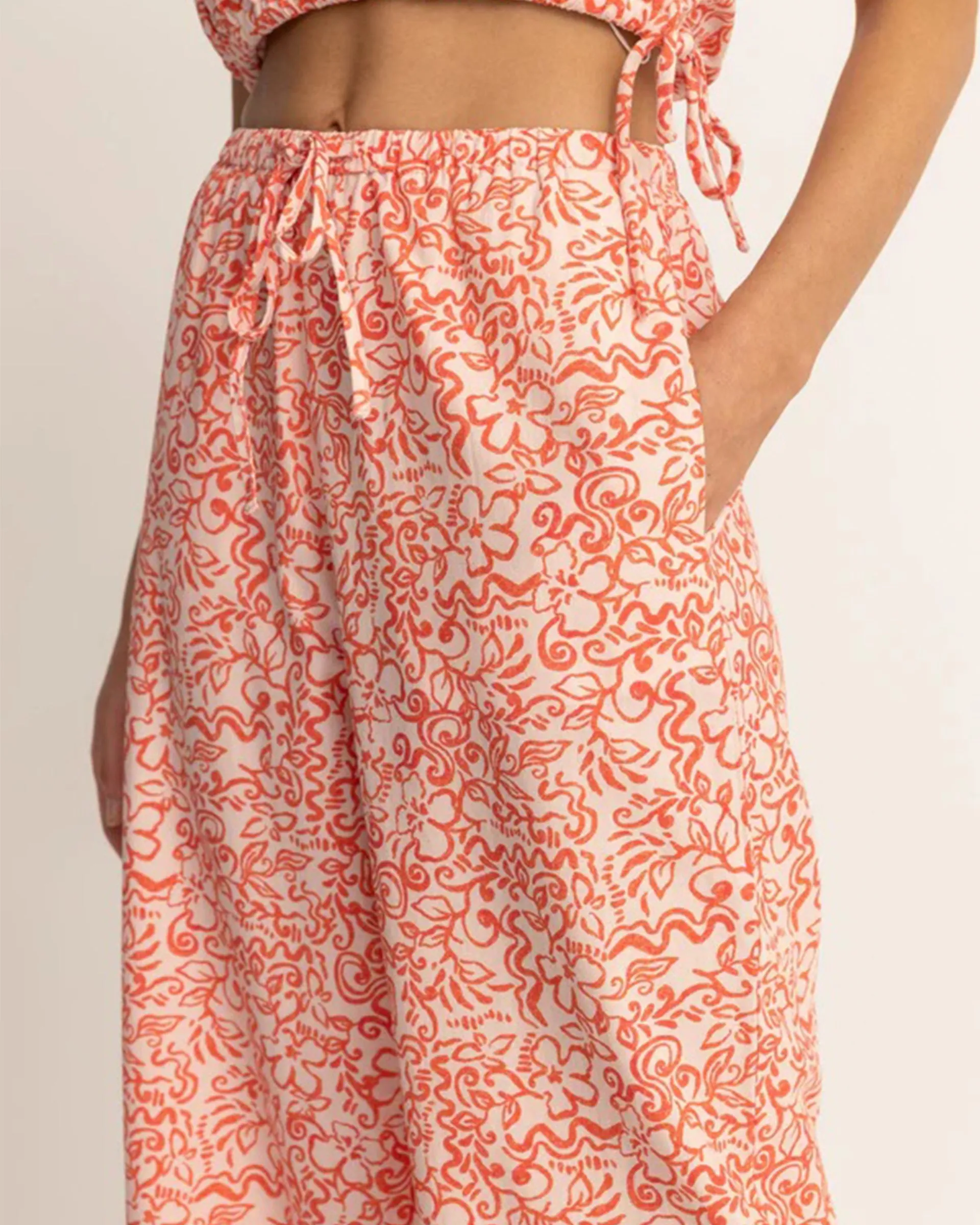 Islander Floral Drawstring Pants