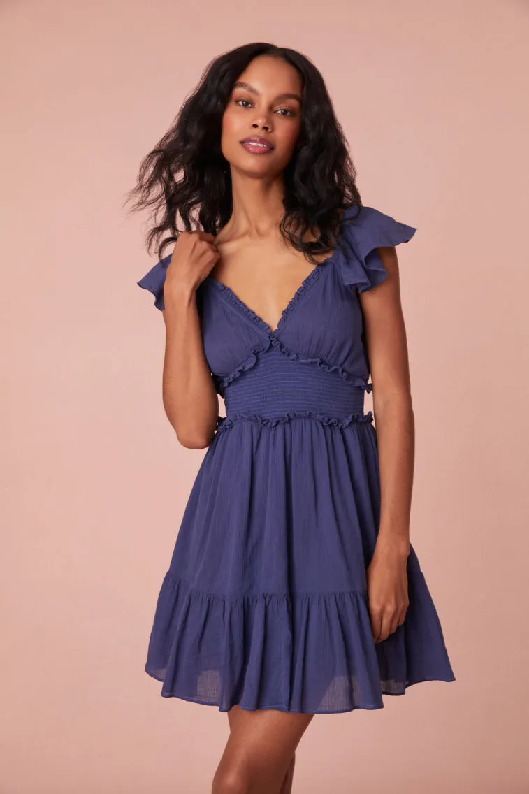 Ivella Smocked Mini Dress