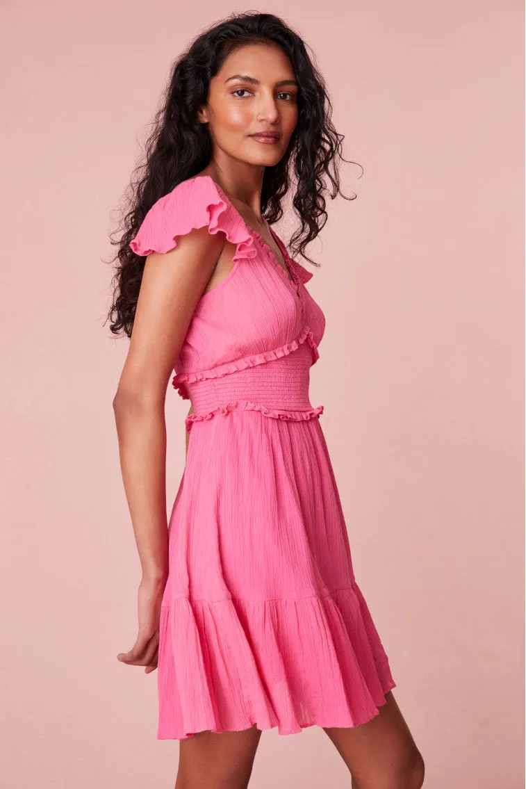 Ivella Smocked Mini Dress