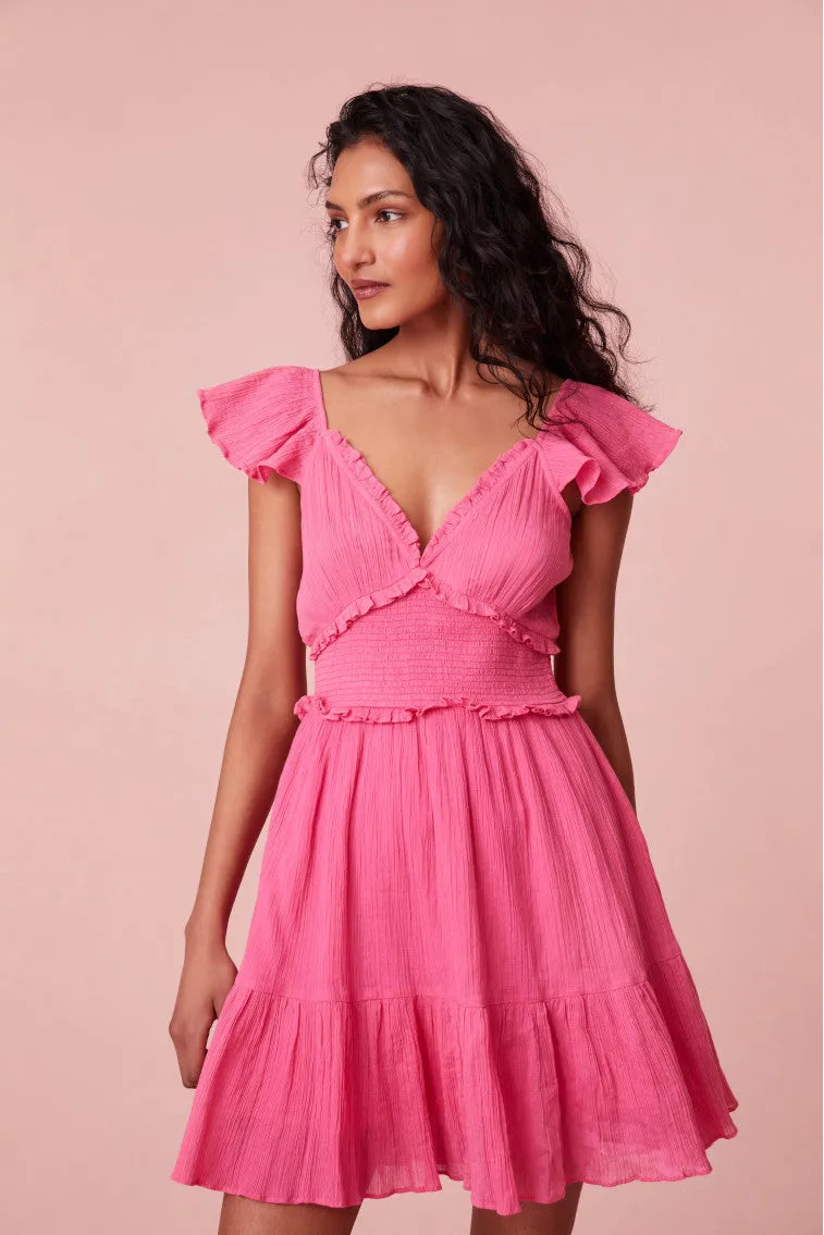 Ivella Smocked Mini Dress
