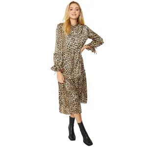 Jayley Animal Print Silk Blend Ella Dress