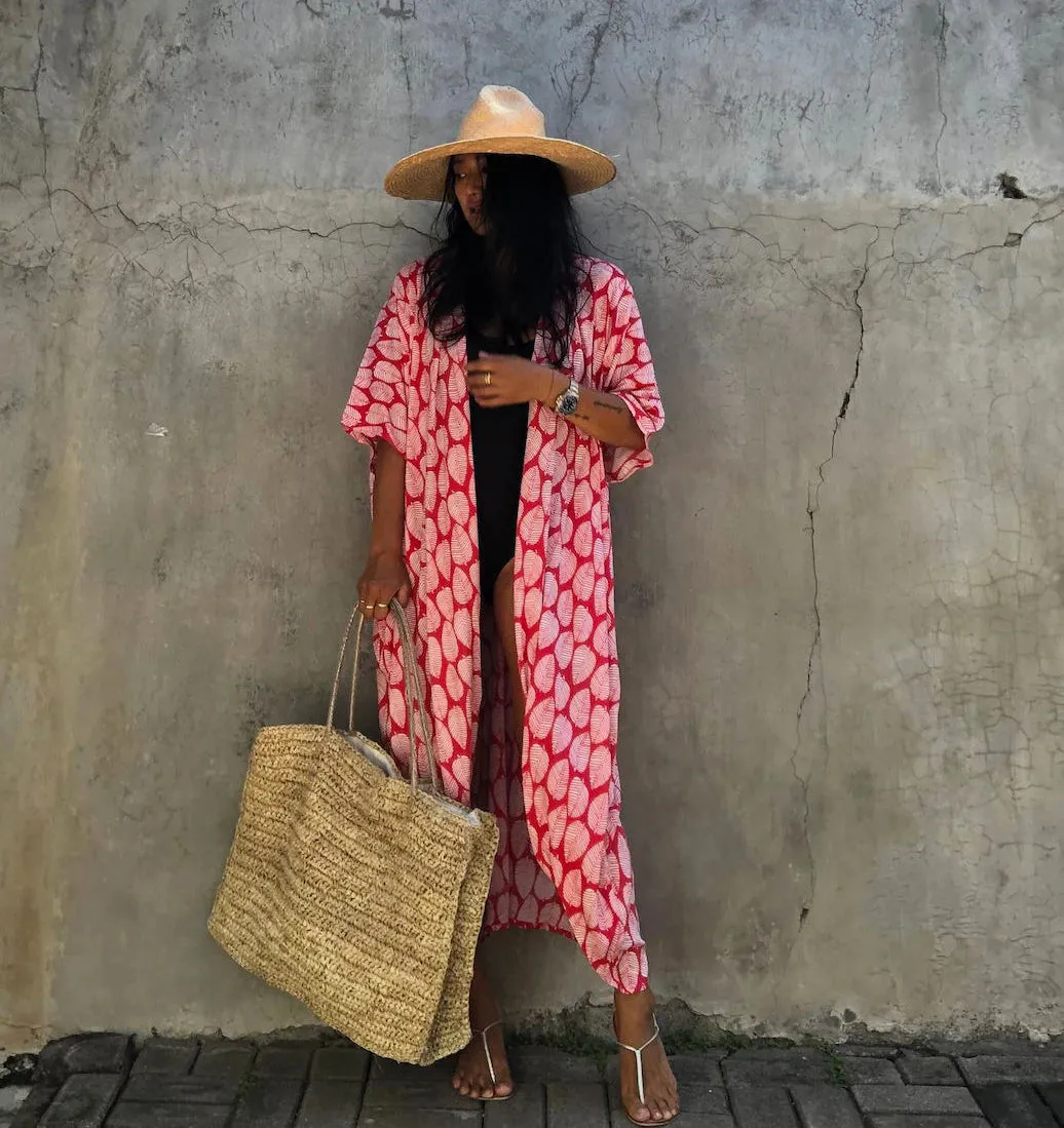 Kimono Tie-Dye Beach Cover Up: Women's Bikini Cardigan
